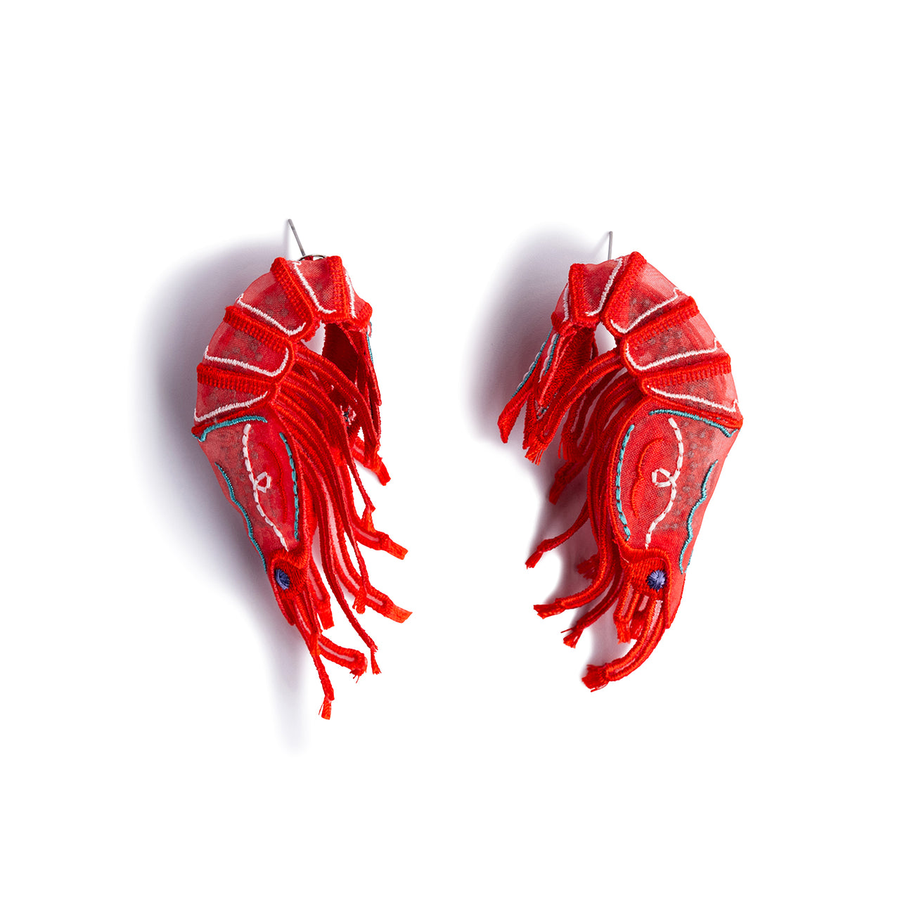 SHRIMPS / EARRINGS / RED
