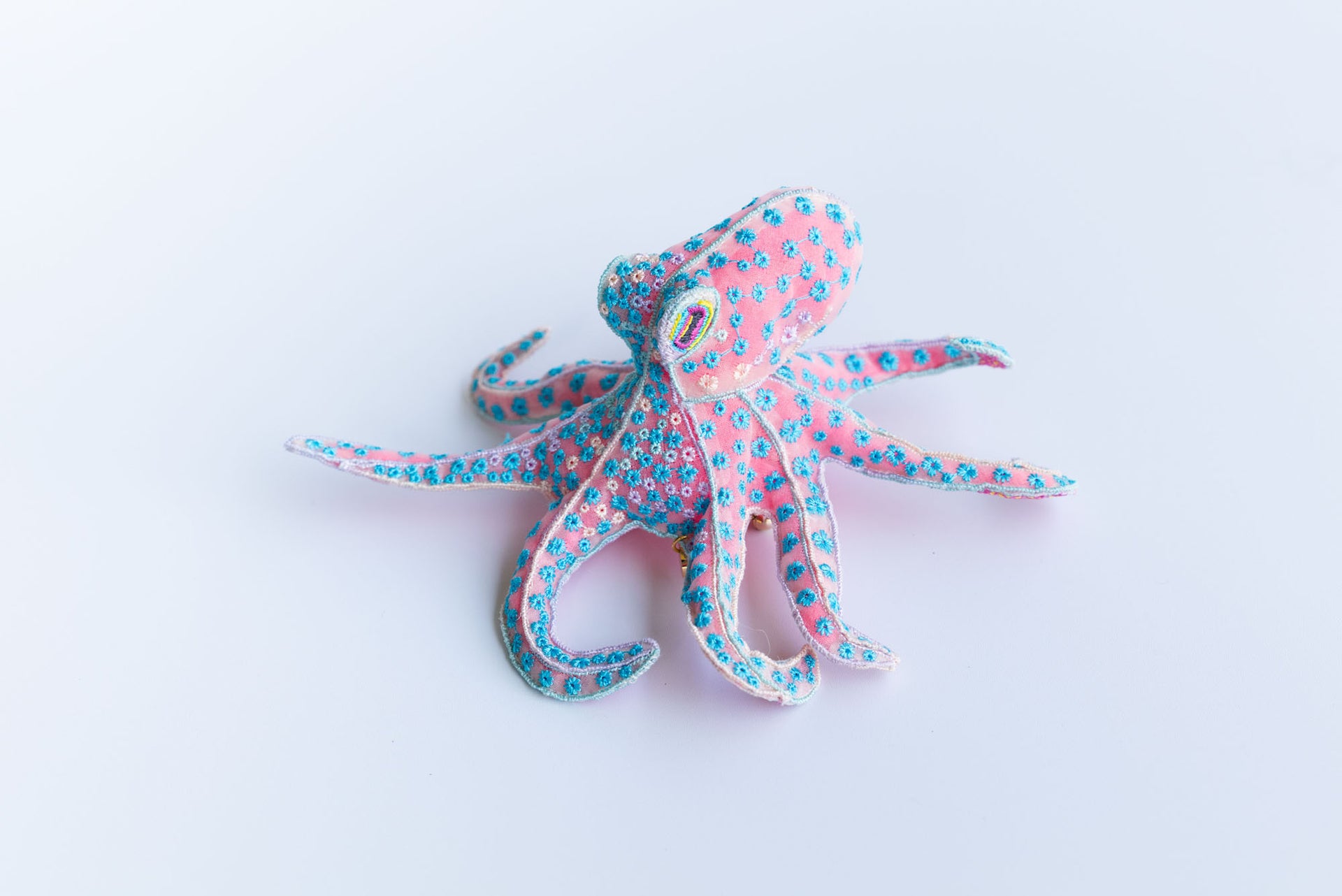FLORA OCTOPUS / BROOCH / BLUE