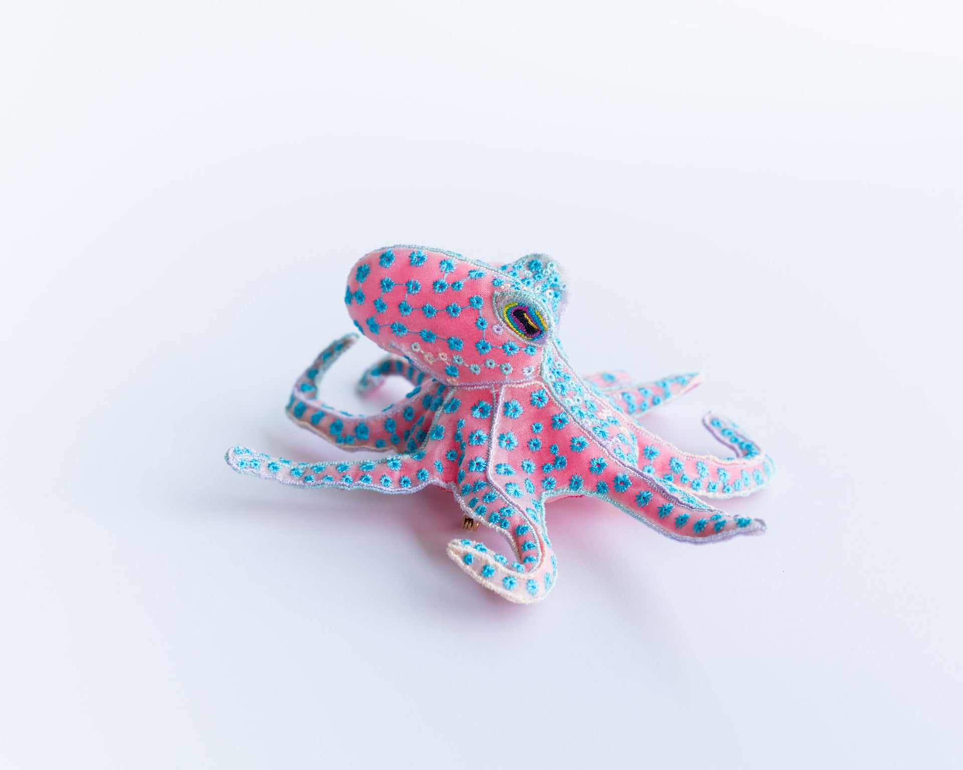 FLORA OCTOPUS / BROOCH / BLUE