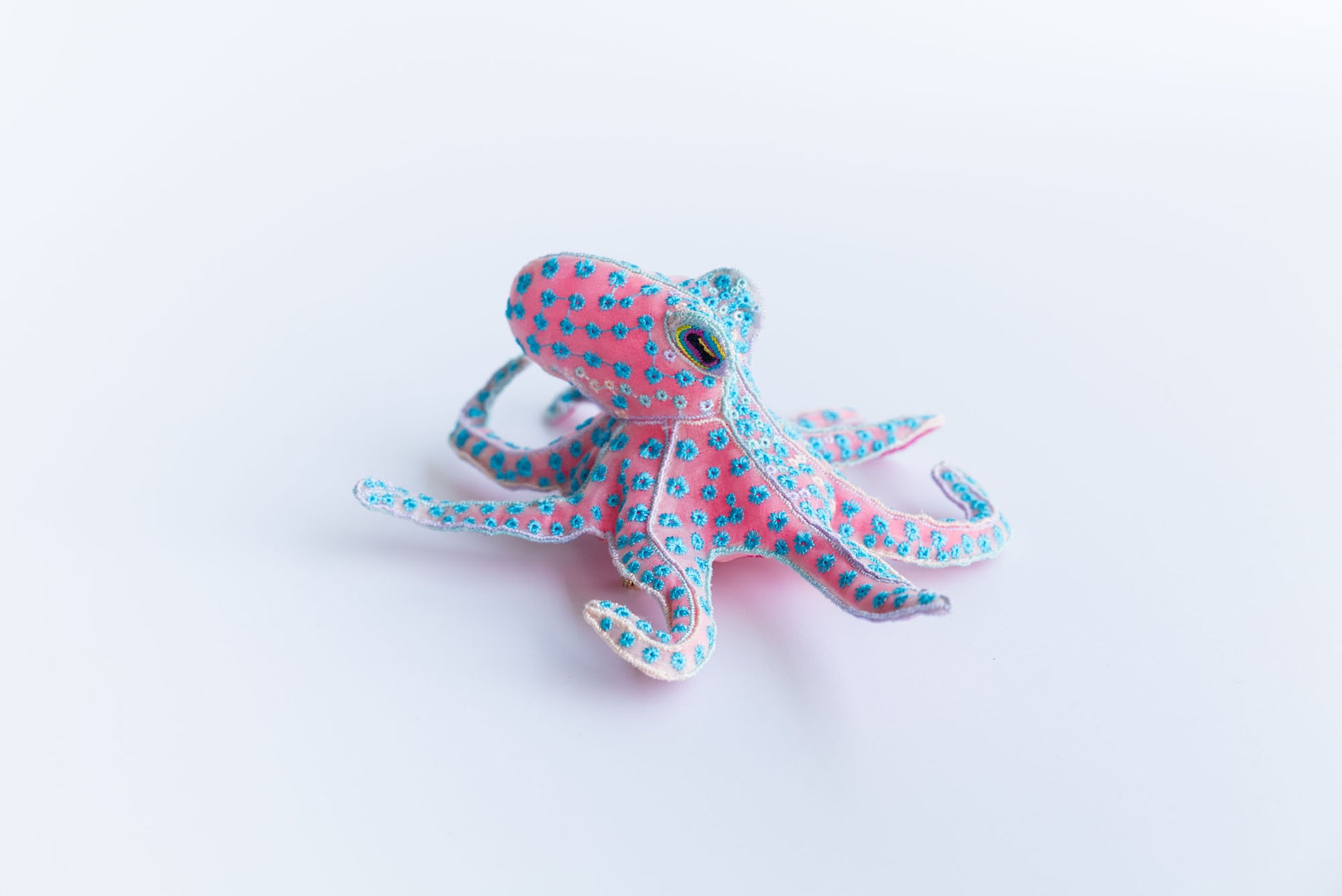 FLORA OCTOPUS / BROOCH / BLUE