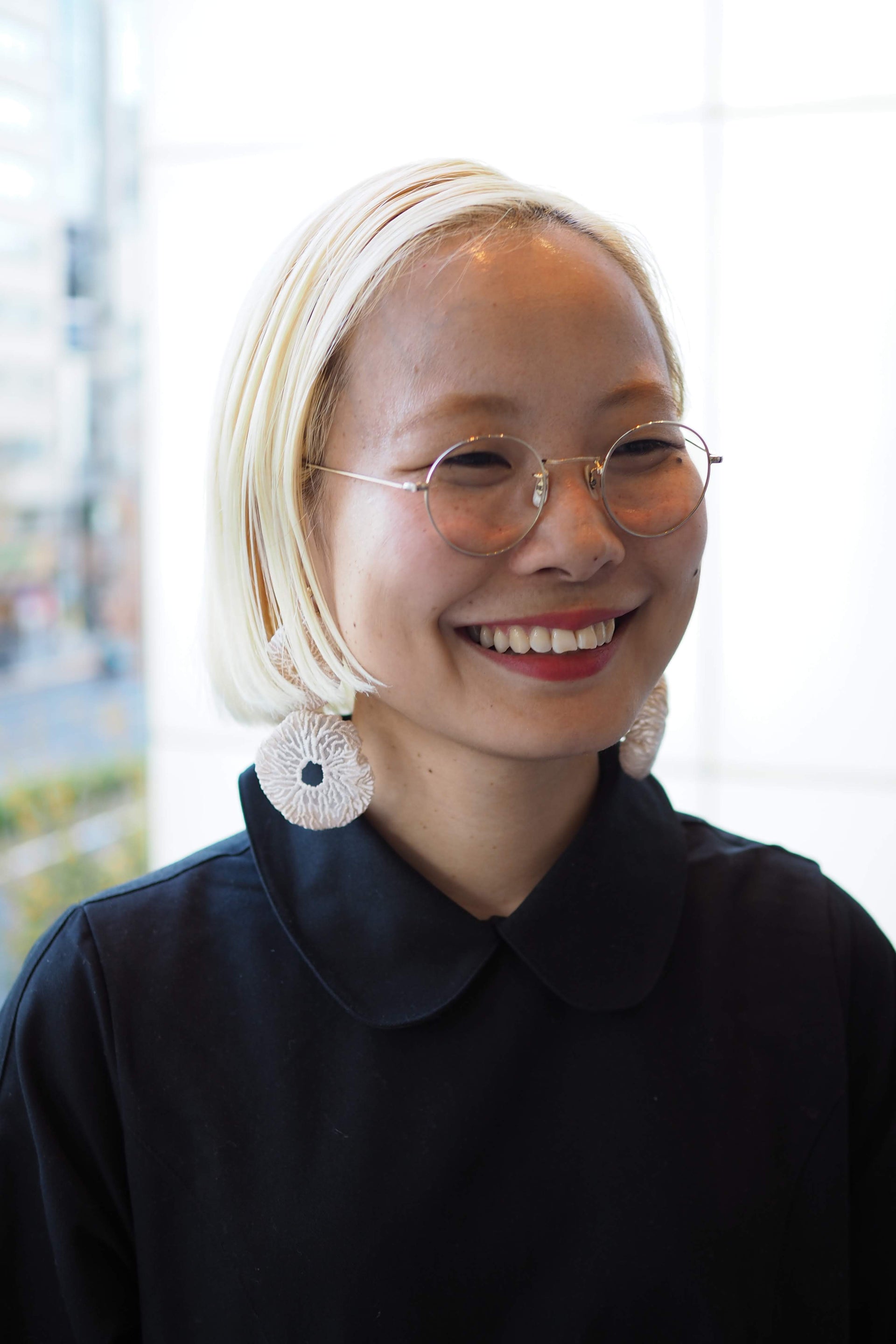 CORAL EGG / EARRING / ECRU