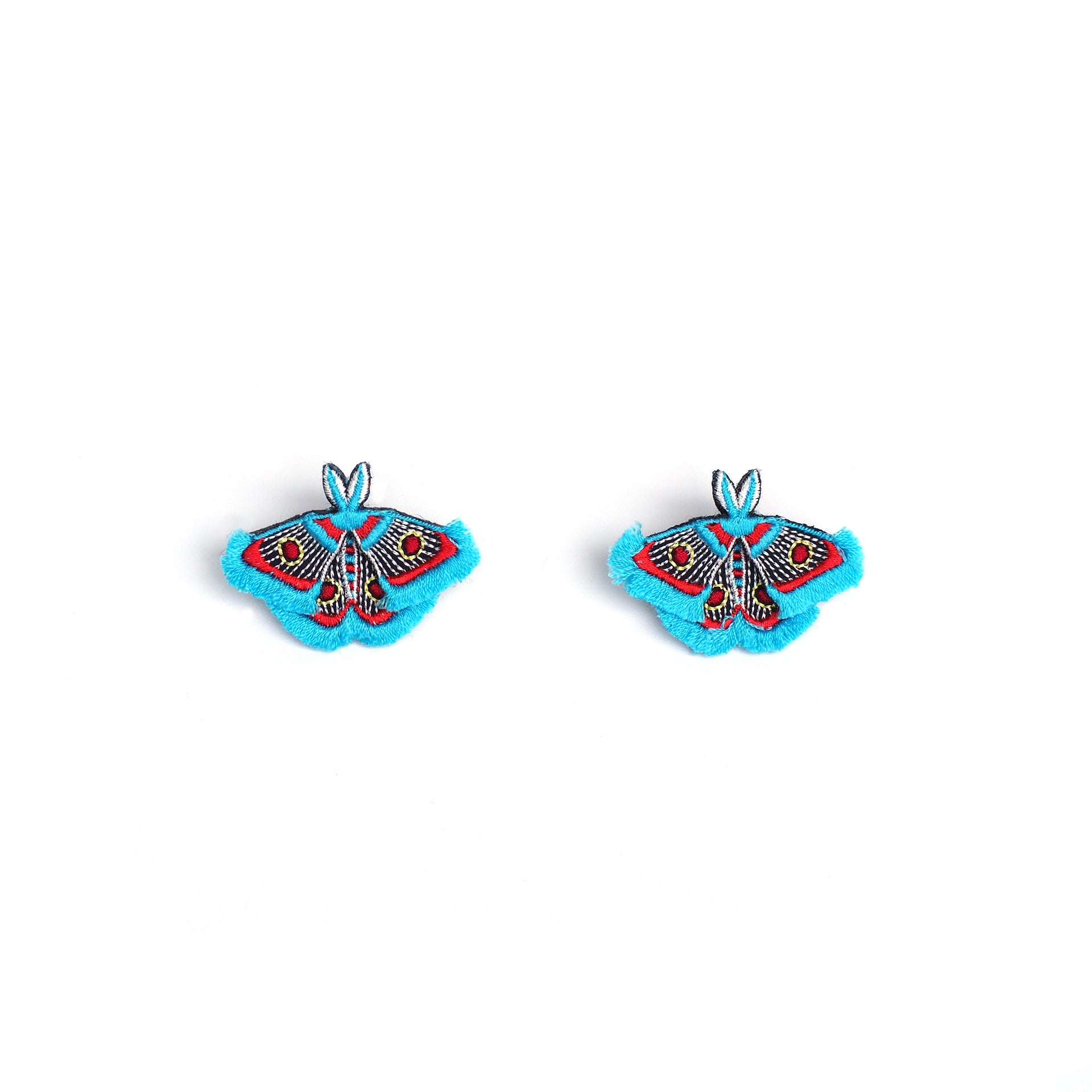 MOTH / EARRING EAR-CLIP / TURQUOISE