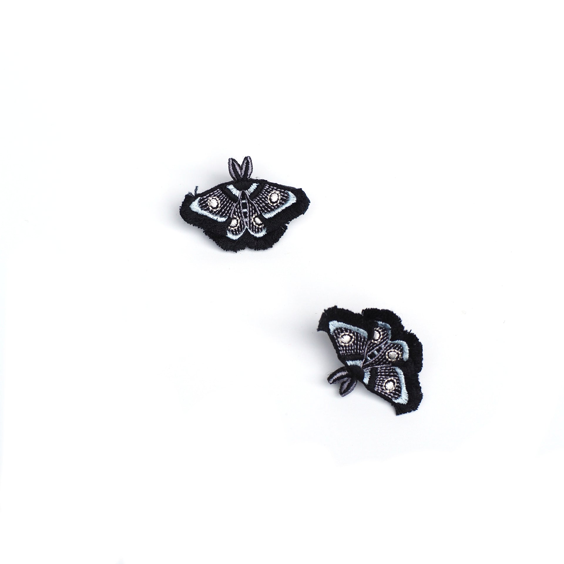MOTH / EARRING EAR-CLIP / BLACK