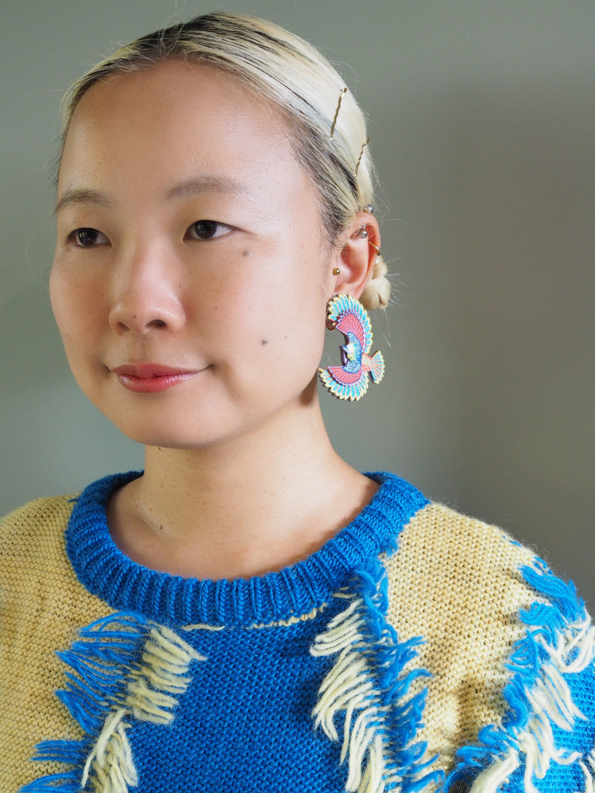 BIRD / EARRINGS / YELLOW