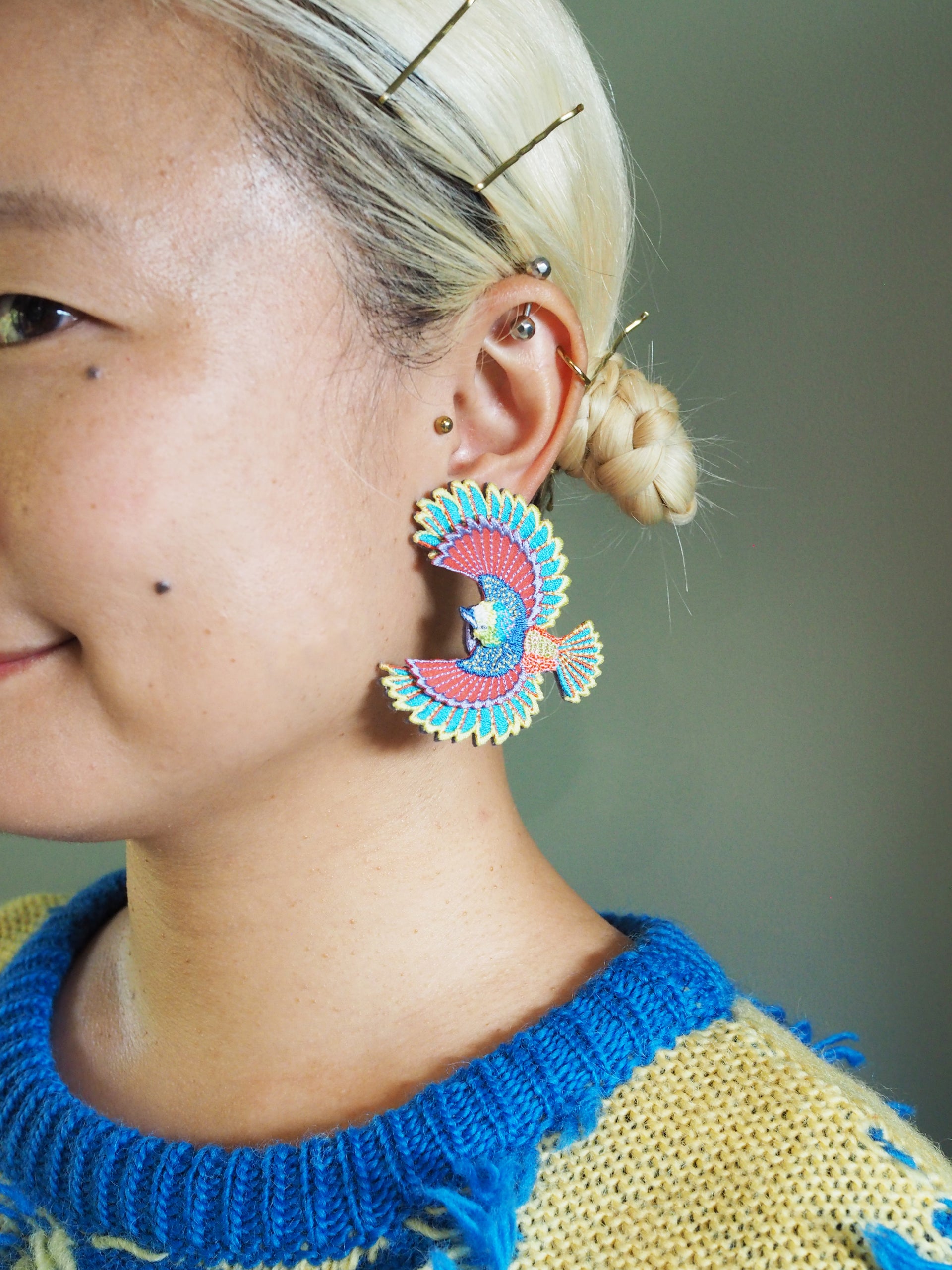 BIRD / EARRINGS / YELLOW