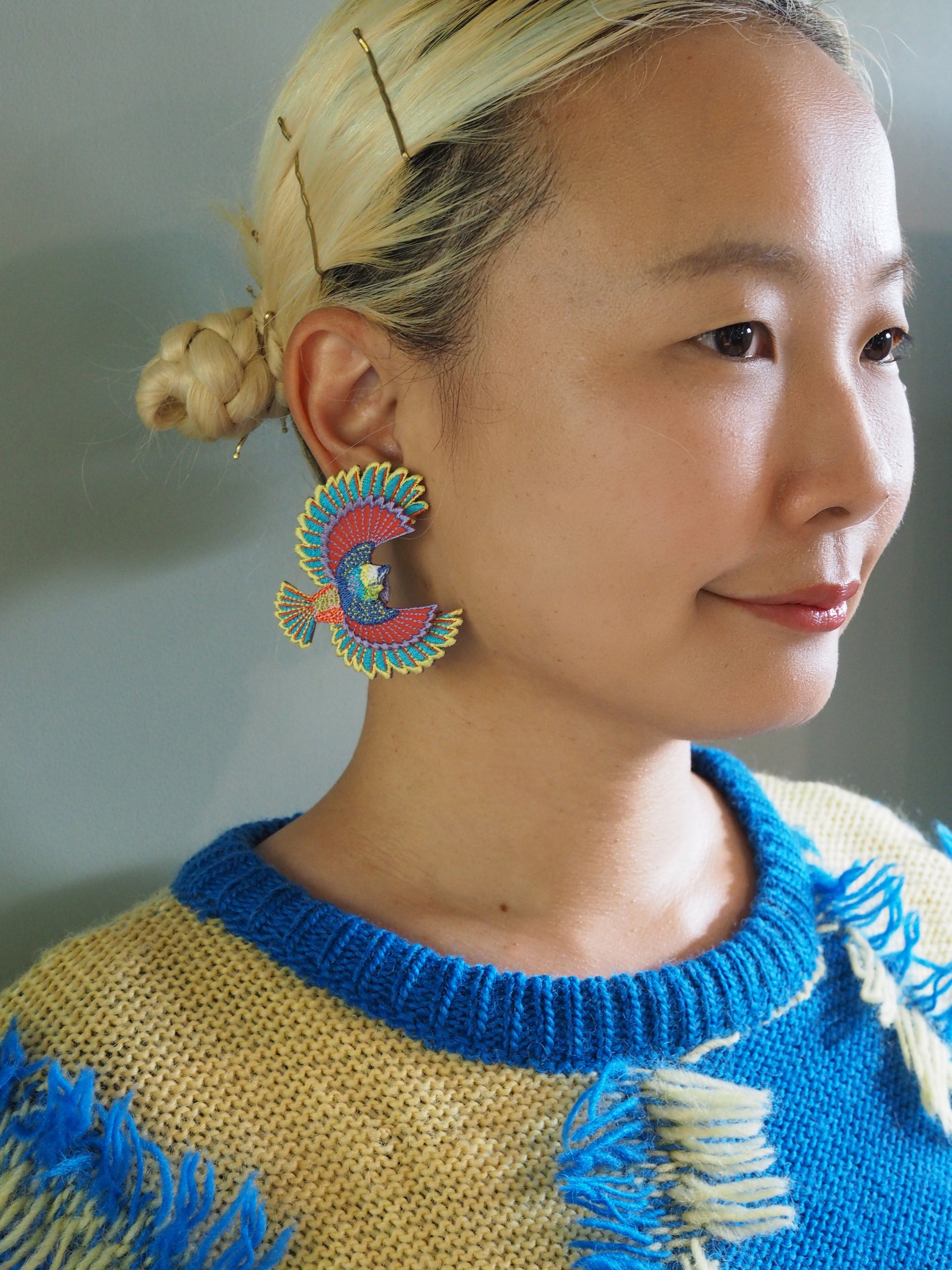 BIRD / EARRINGS / YELLOW