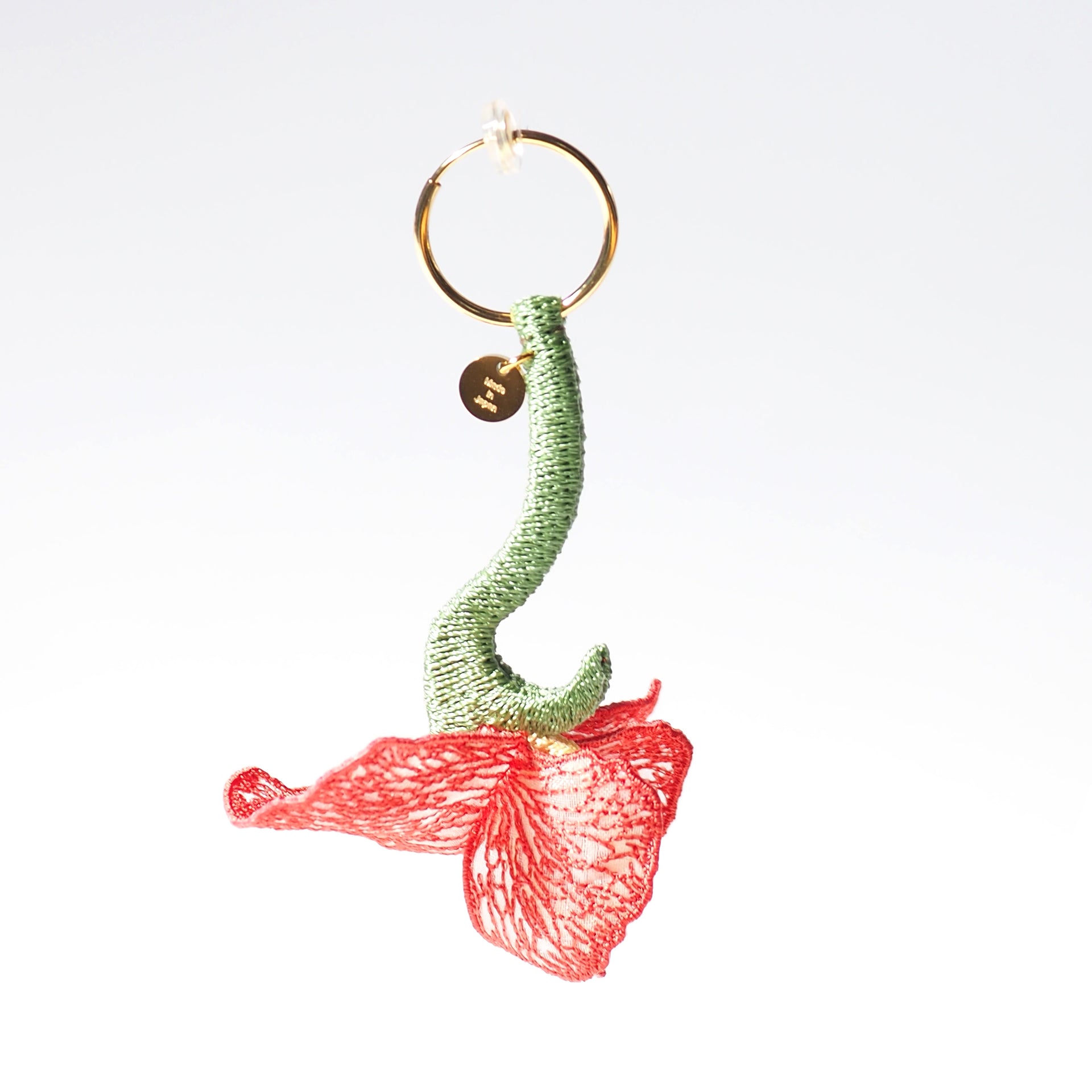 FRAGRANT VINES / SINGLE EARRING / CORAL