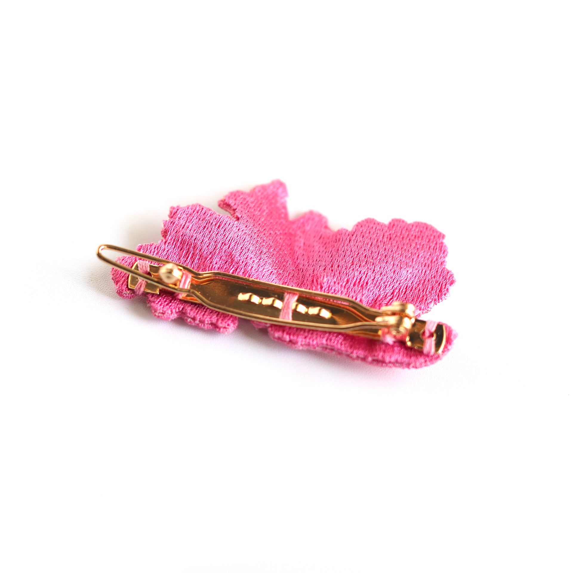 EMBROIDERY HAIRPIN / WAVY PEARL / PINK