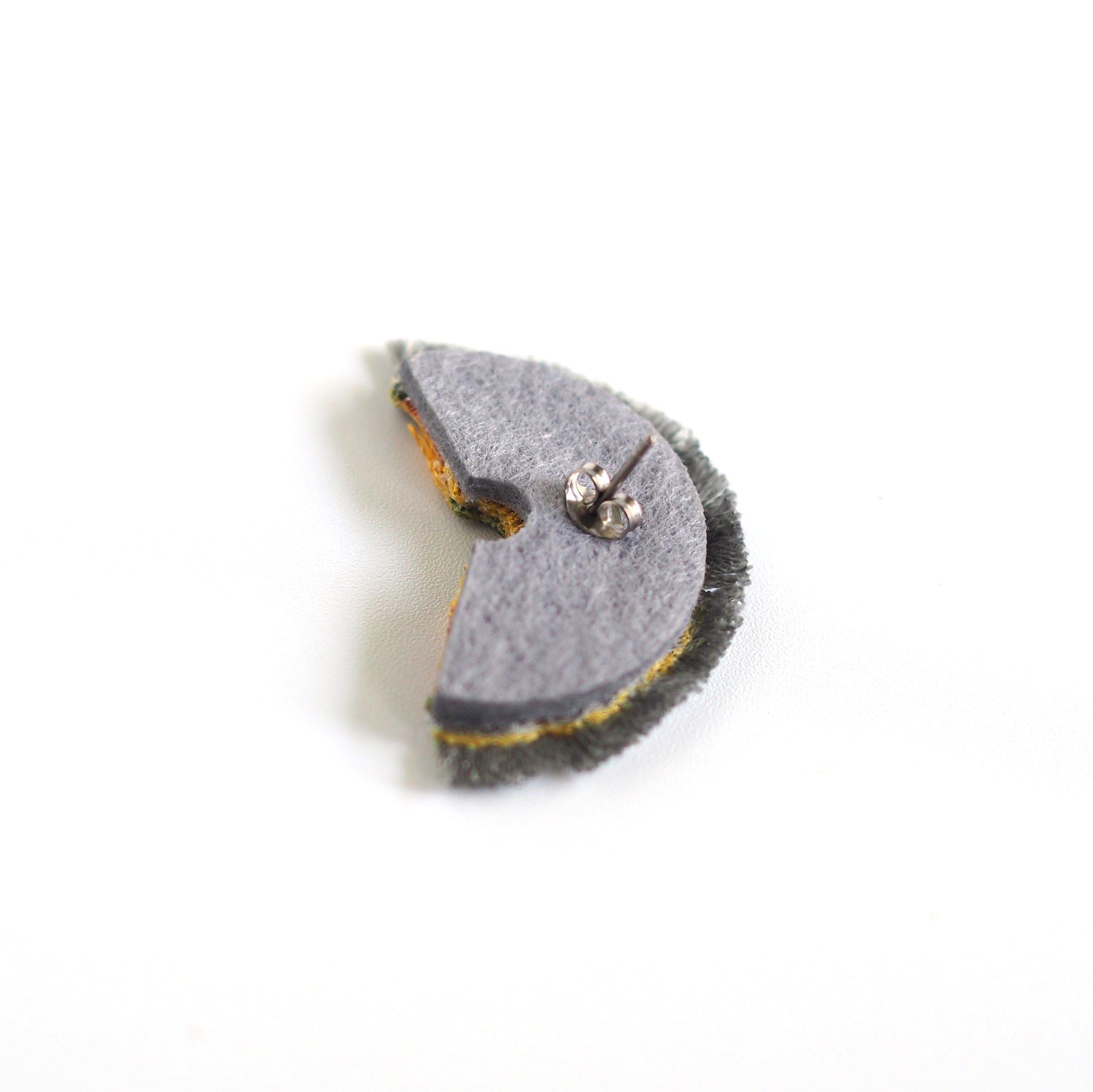 BLOOM / EARRING EAR-CLIP / GRAY