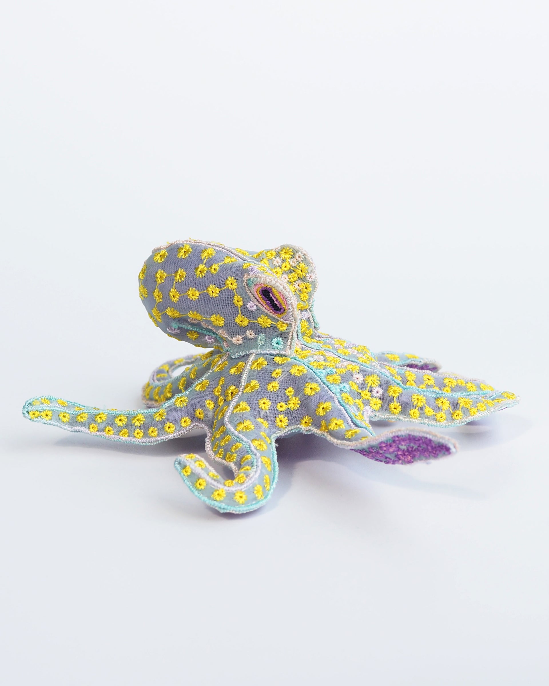 FLORA OCTOPUS / BROOCH / YELLOW