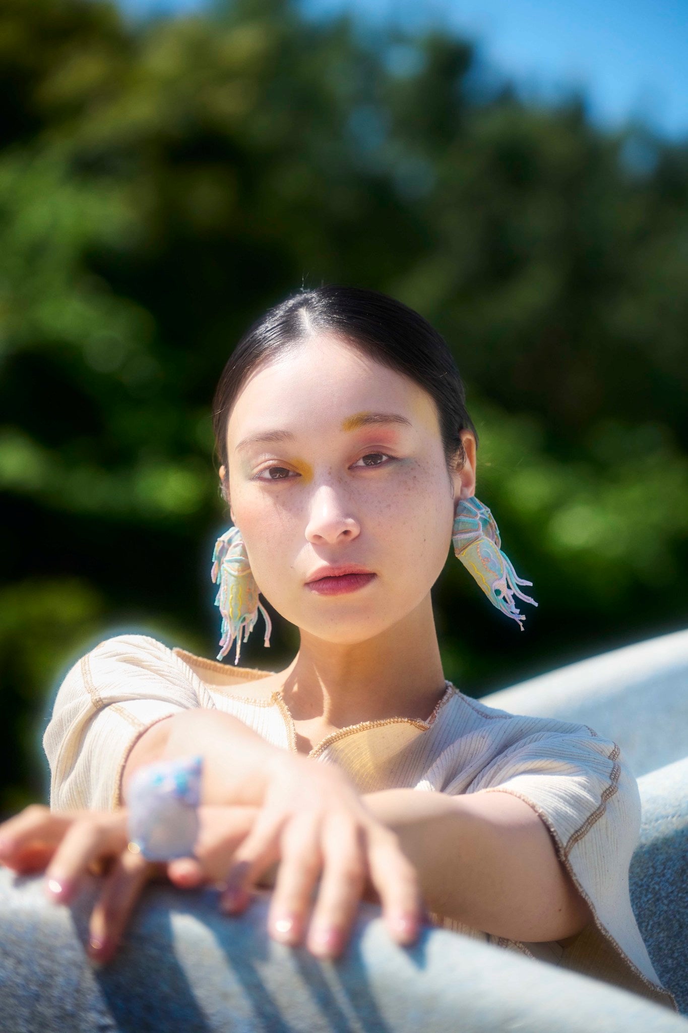 SHRIMPS / EARRING / AQUA