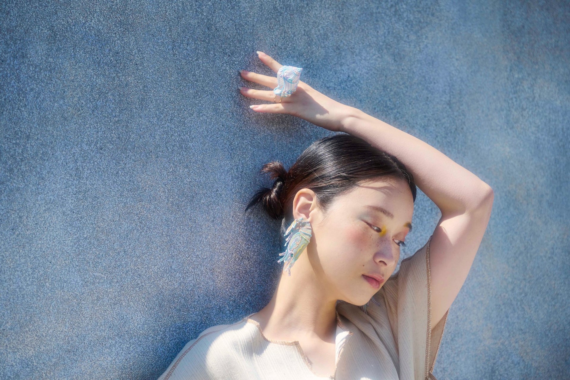 SHRIMPS / EARRING / AQUA