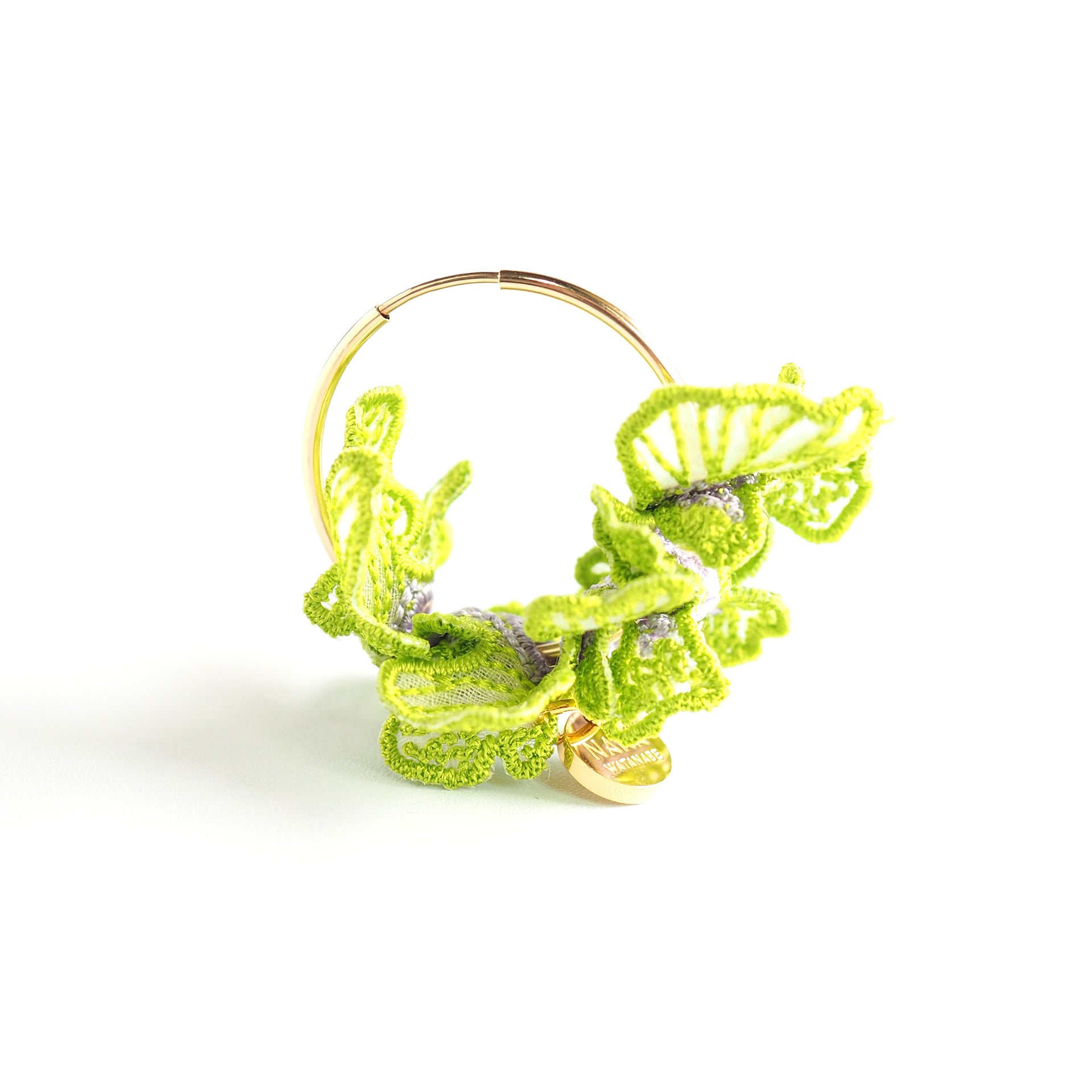SWELL / SINGLE EARRING / LIME GREEN