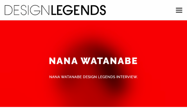 Designer interview / DESIGN LEGENDS