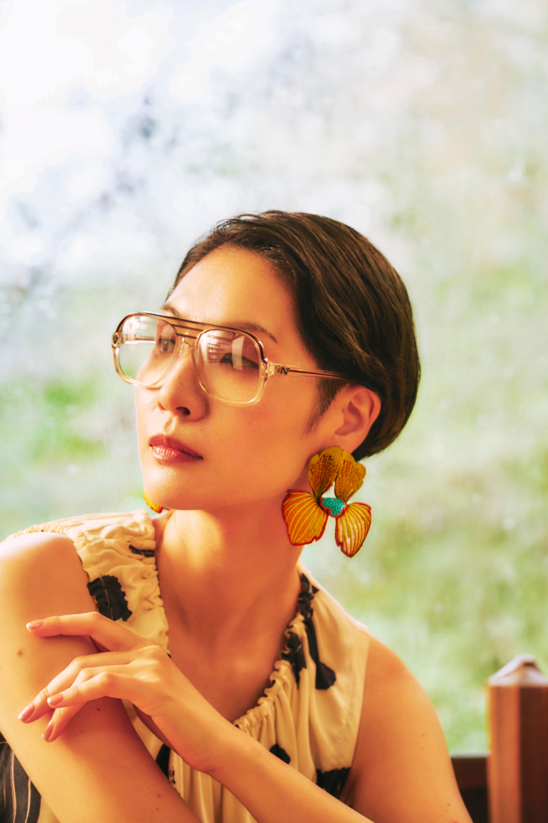 CLICK FLORA / EARRING / YELLOW