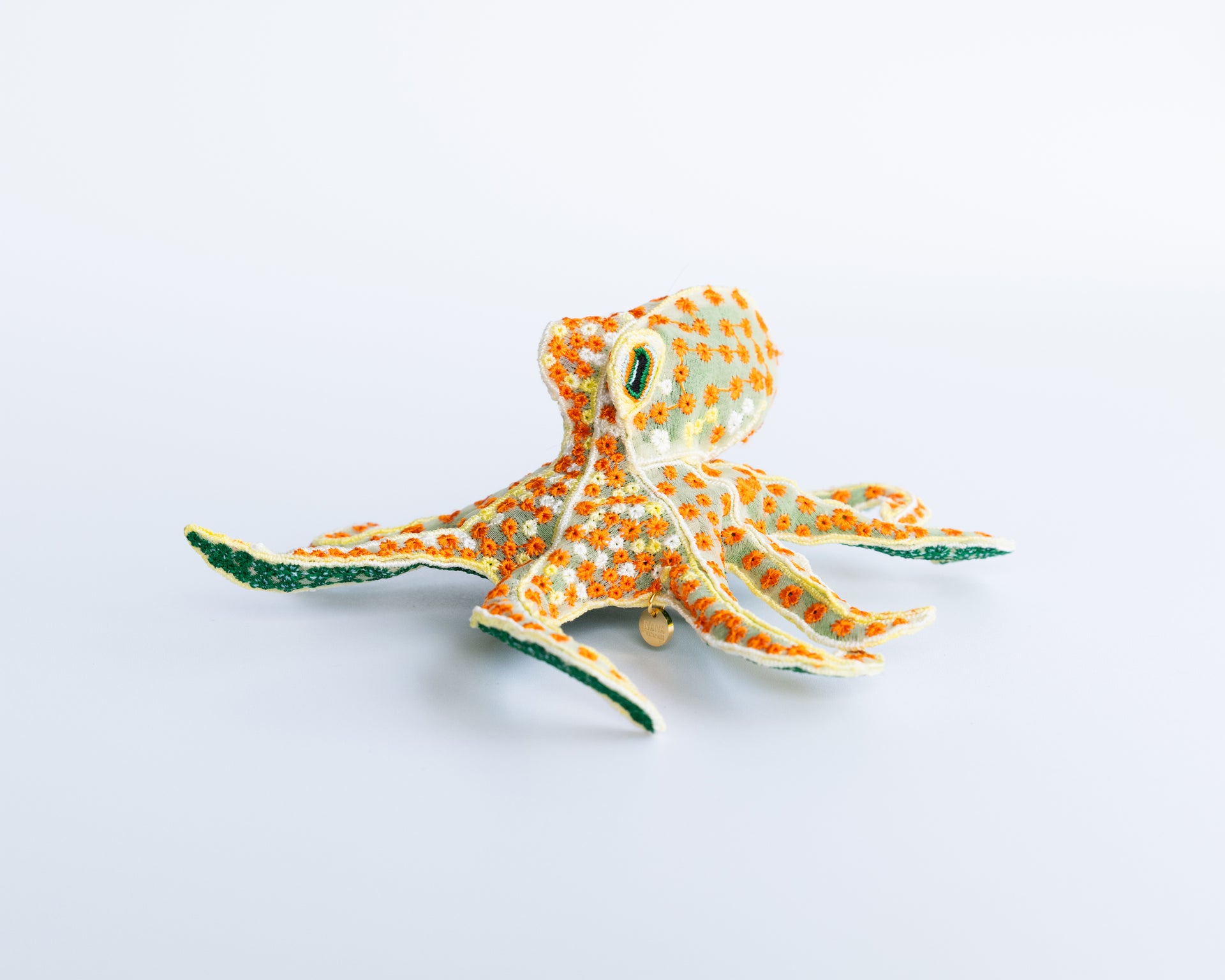 FLORA OCTOPUS / BROOCH / ORANGE