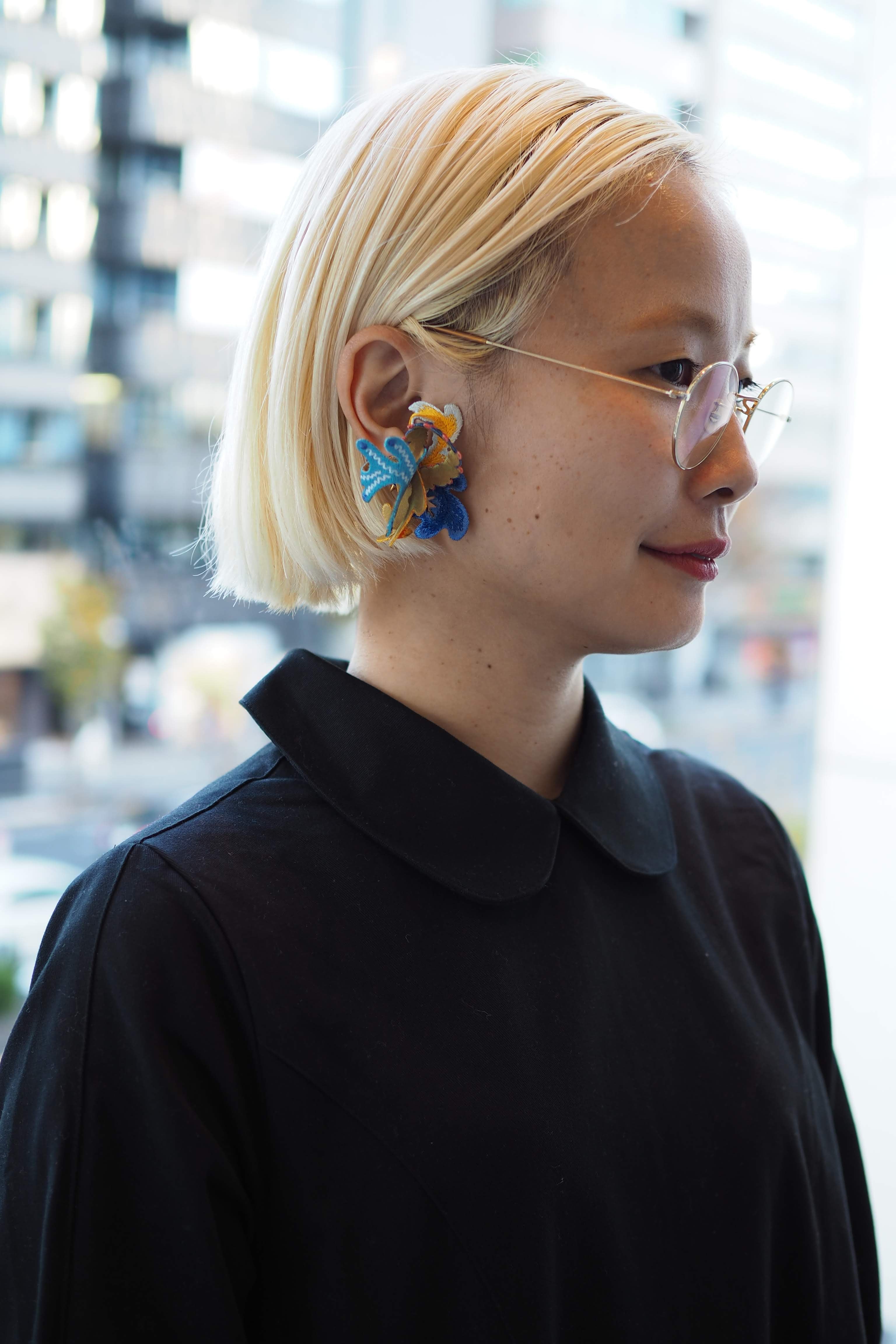 WETLAND / EARRING / BLUE - NANA WATANABE