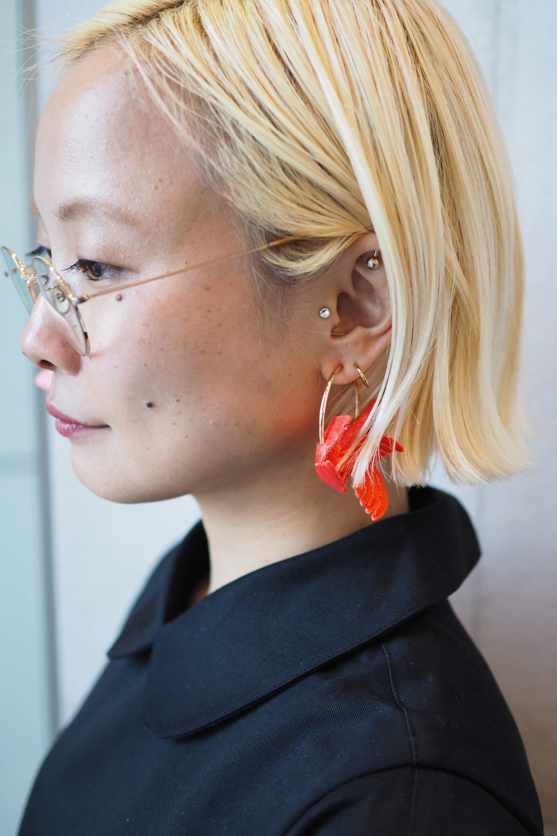 JOY "LITTLE BIRD" / EARRING / ORANGE