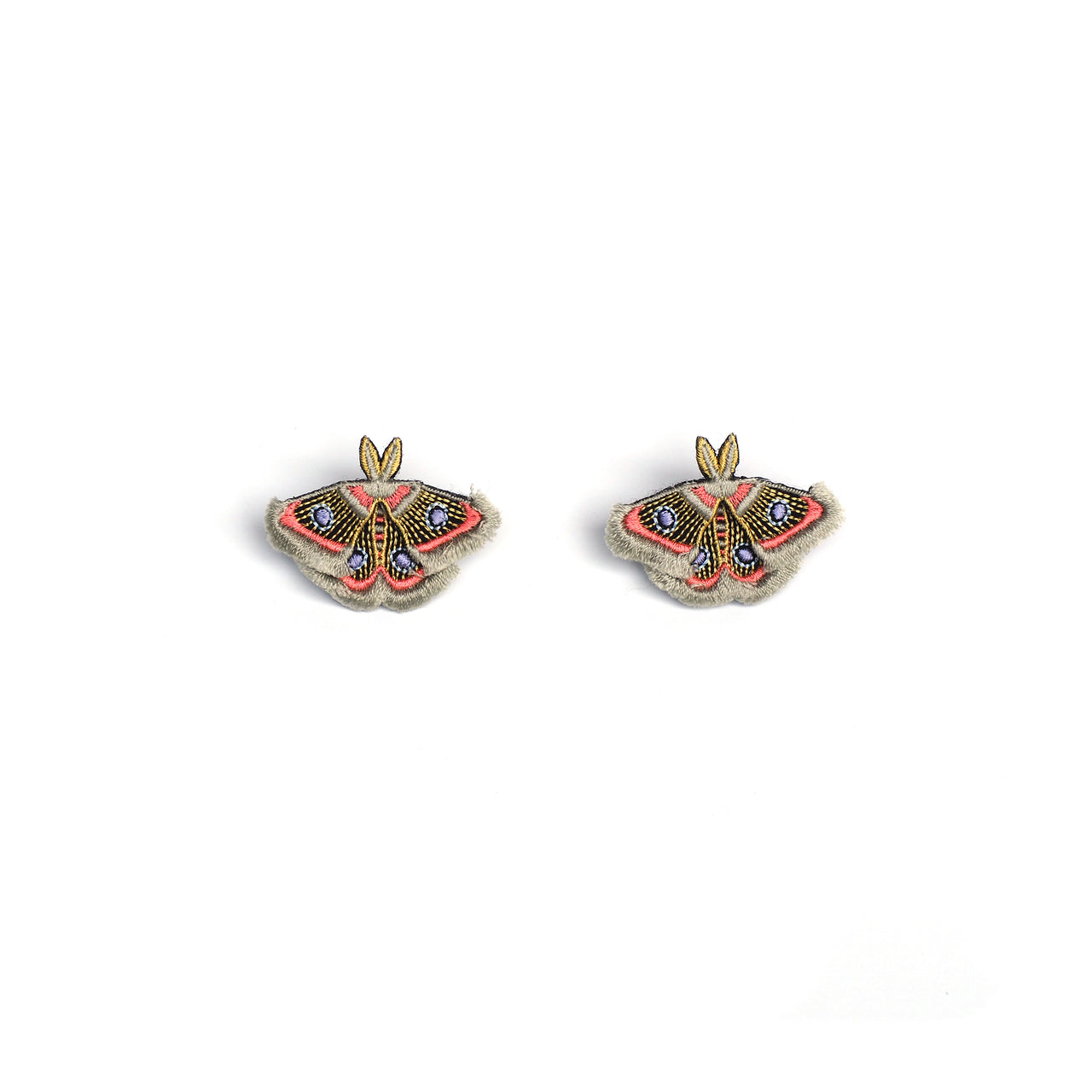 MOTH / EARRINGS / GRAY