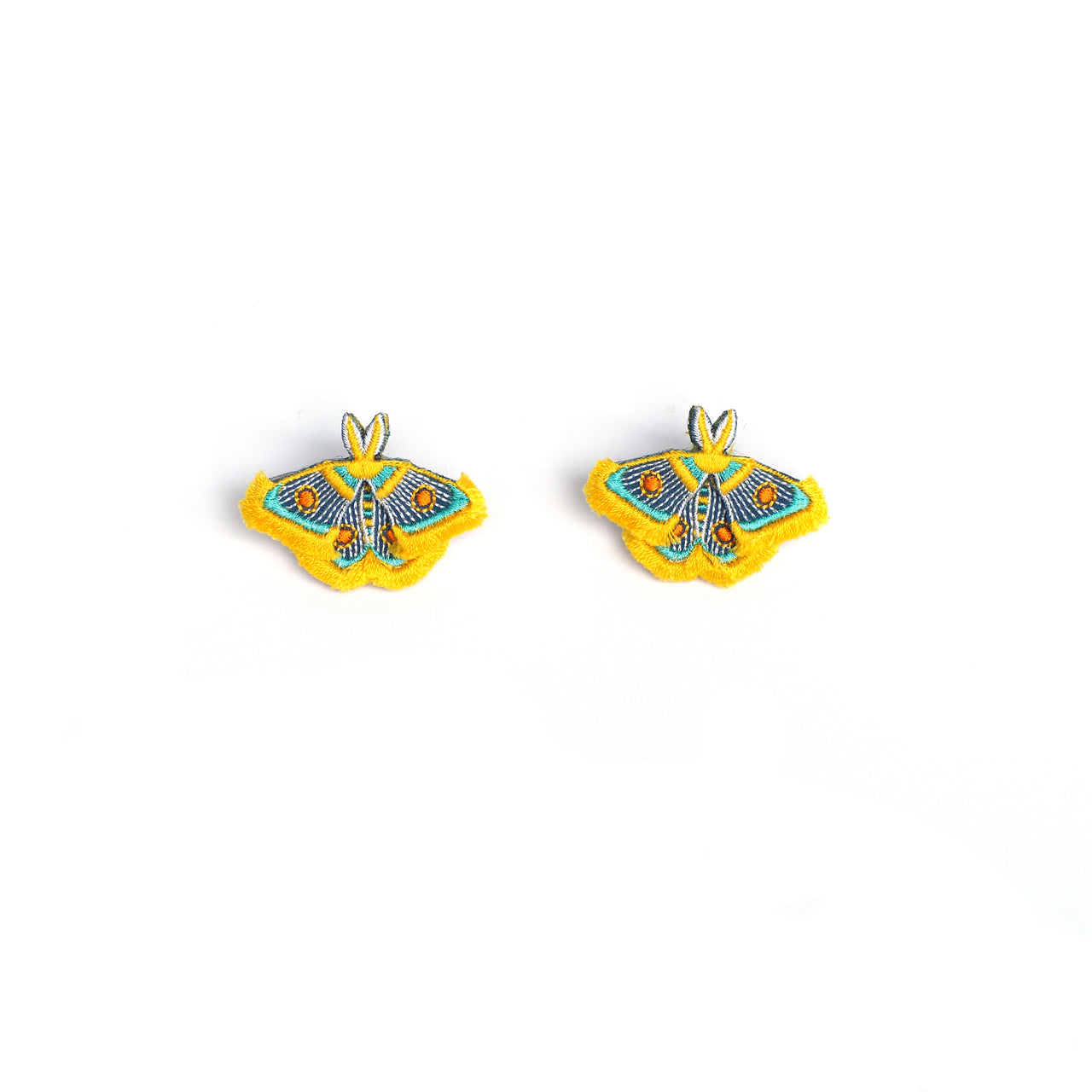 MOTH / EARRINGS / YELLOW