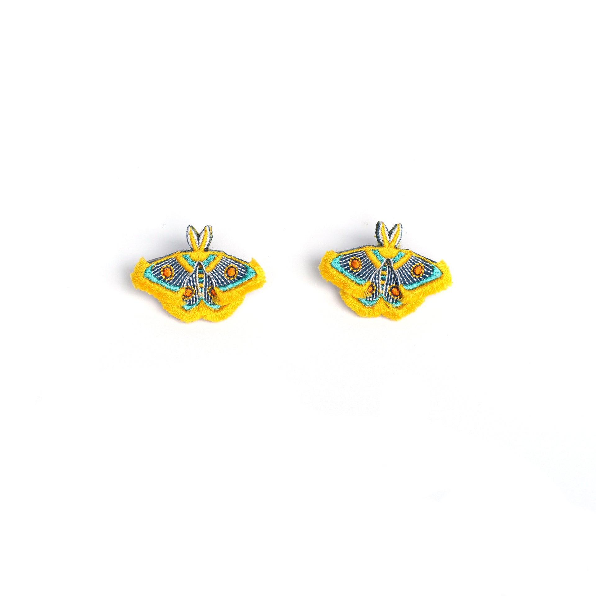 MOTH / EARRINGS / YELLOW