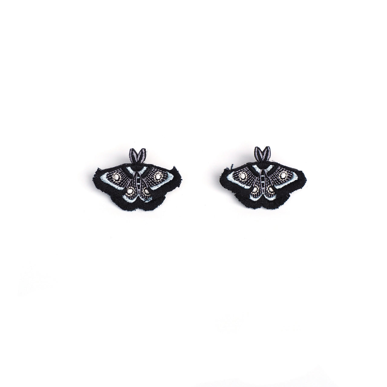 MOTH / EARRINGS / BLACK