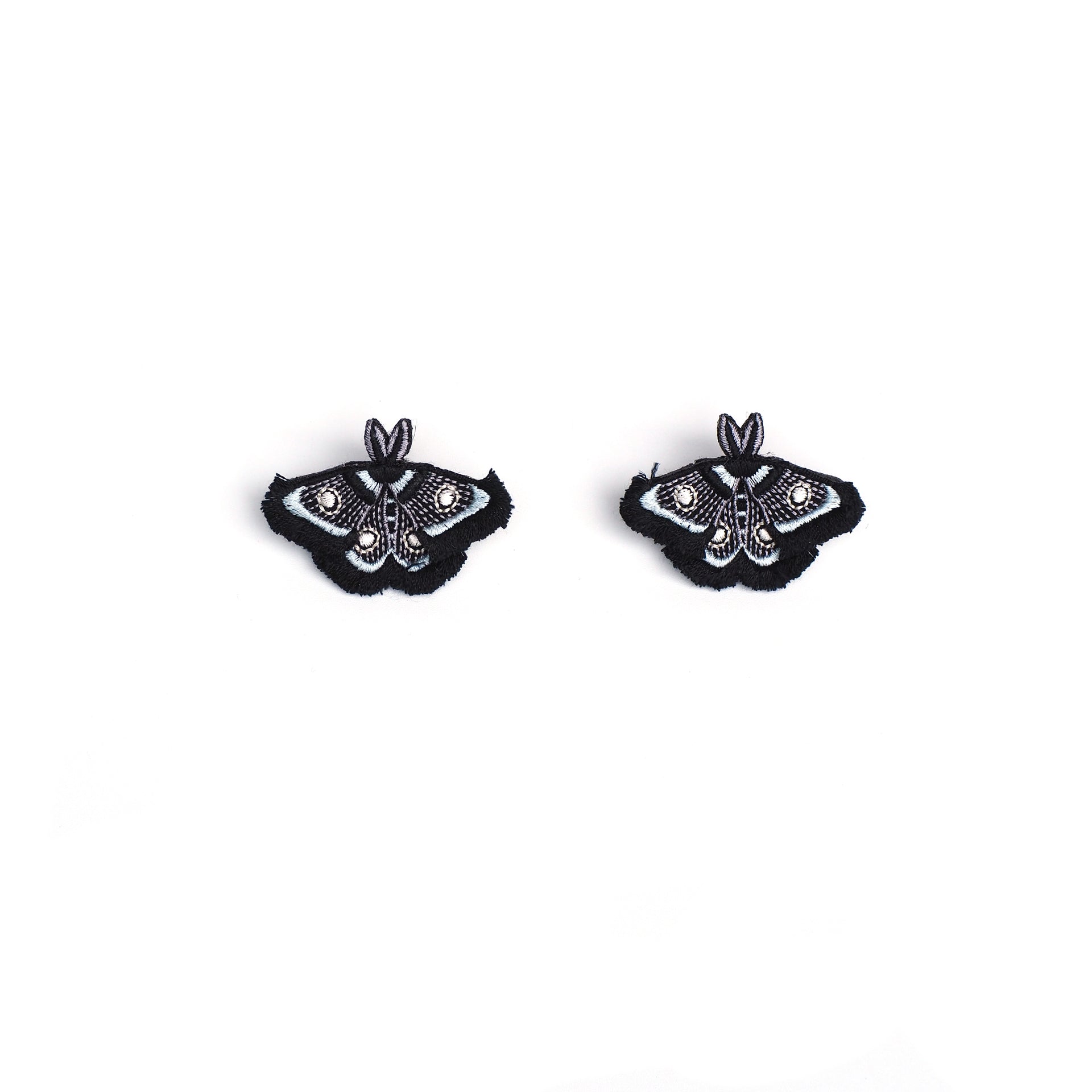 MOTH / EARRINGS / BLACK