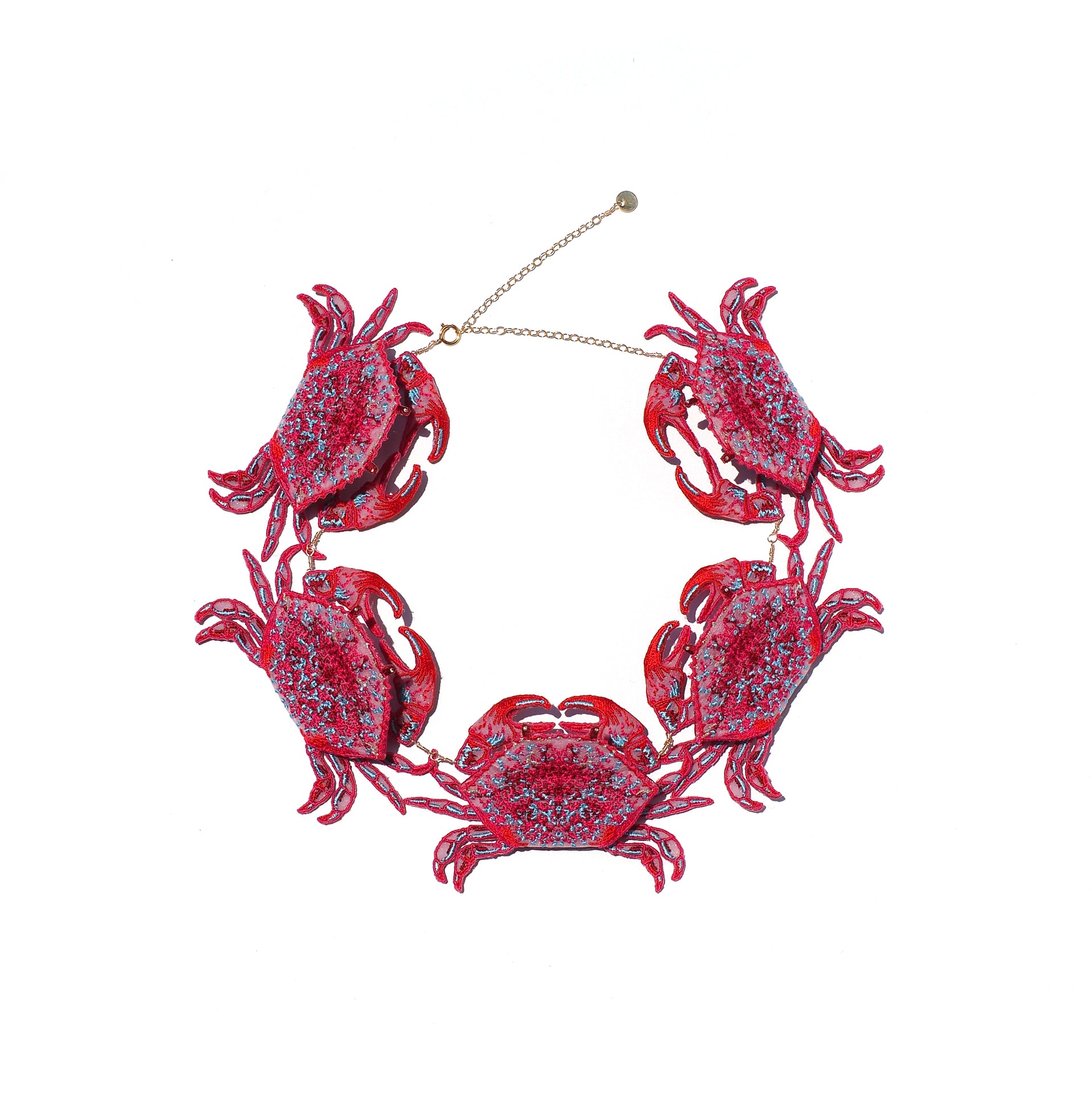 CRAB / NECKLACE / RED