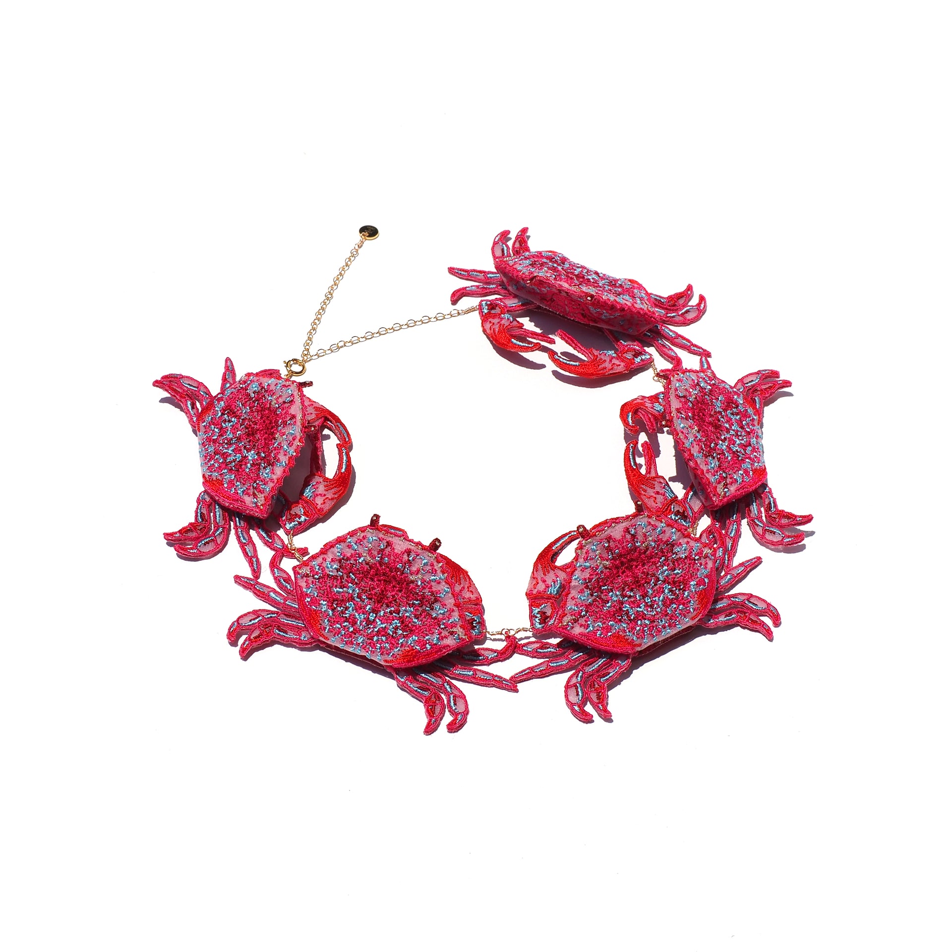 CRAB / NECKLACE / RED