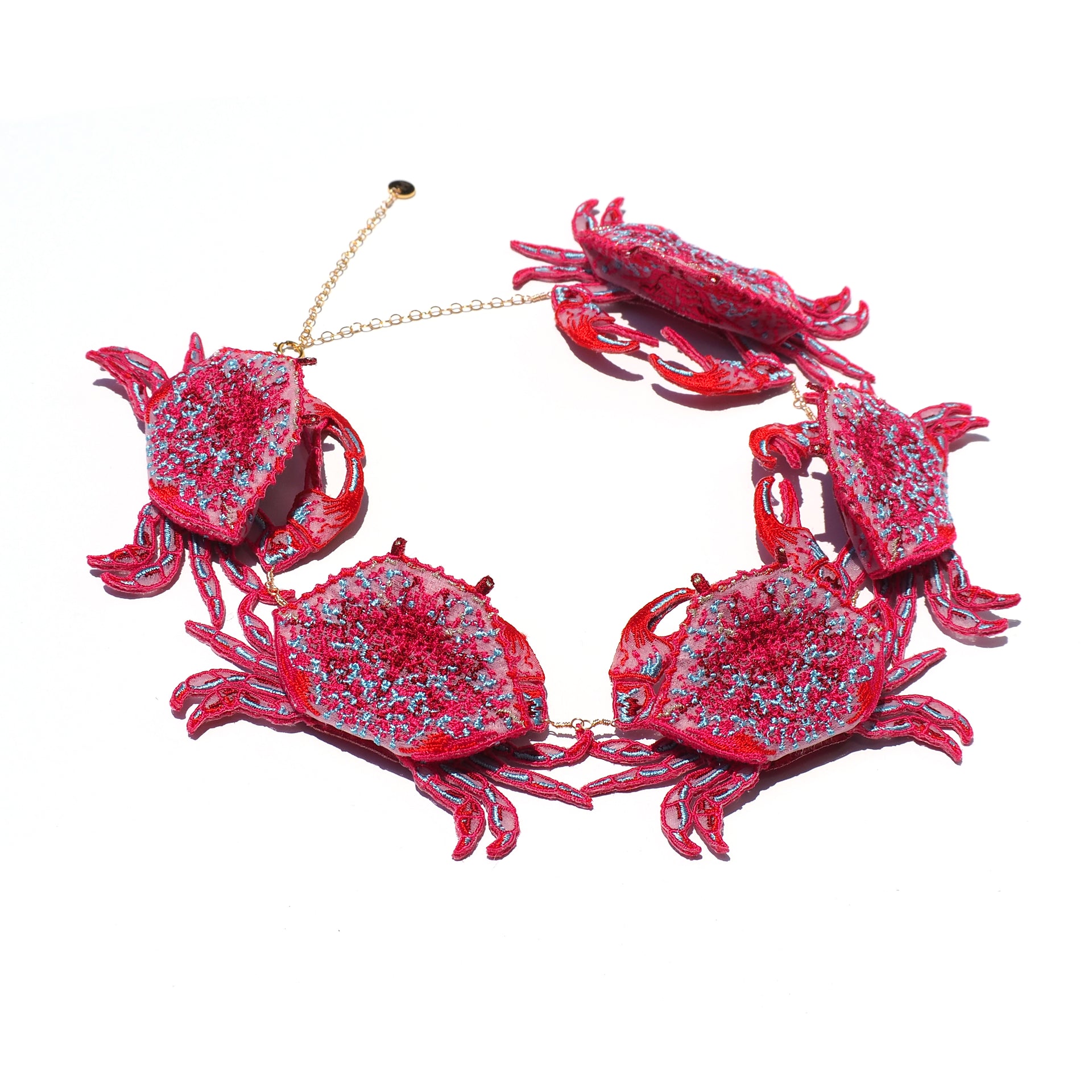 CRAB / NECKLACE / RED