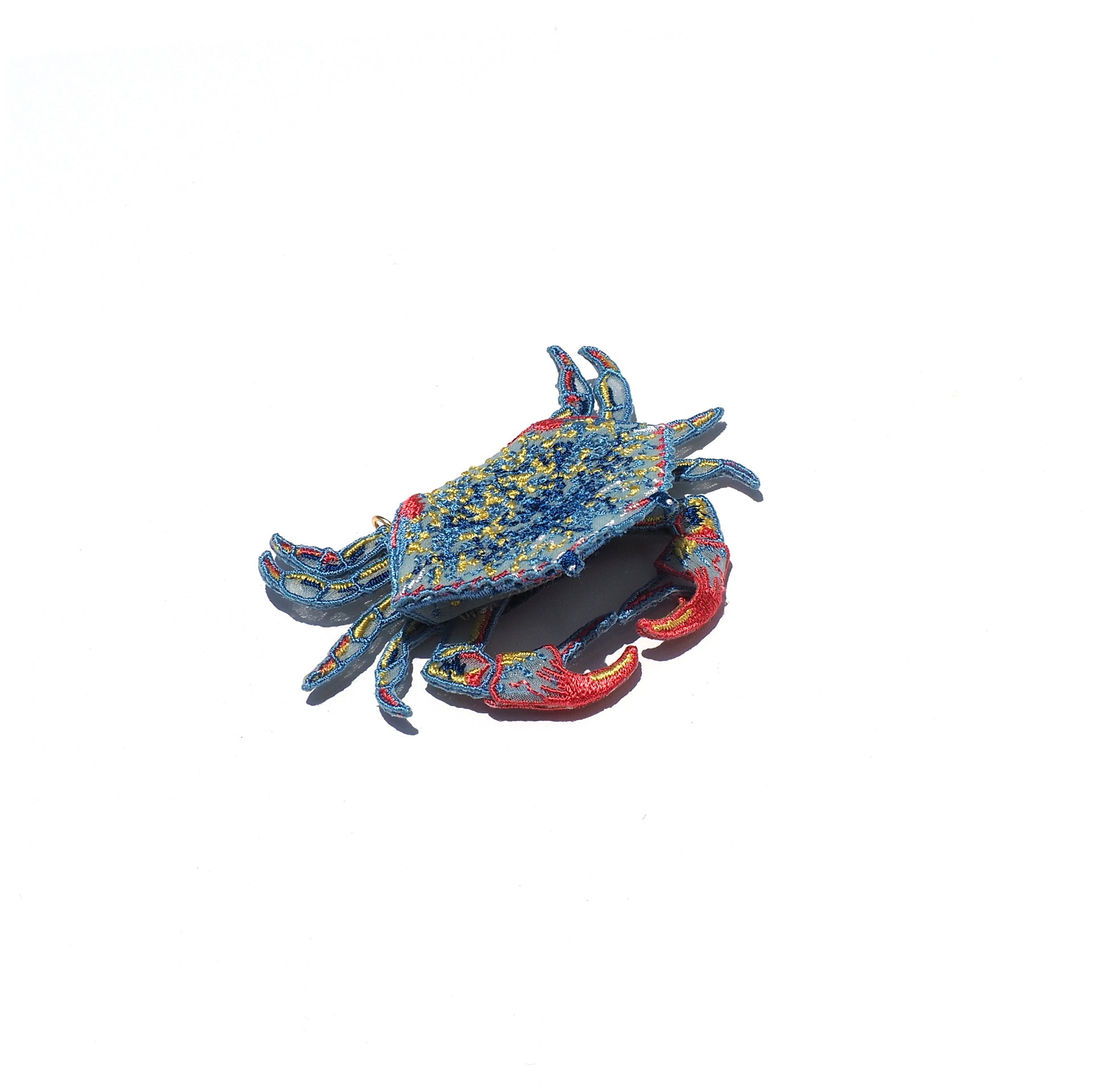 CRAB / BROOCH / BLUE