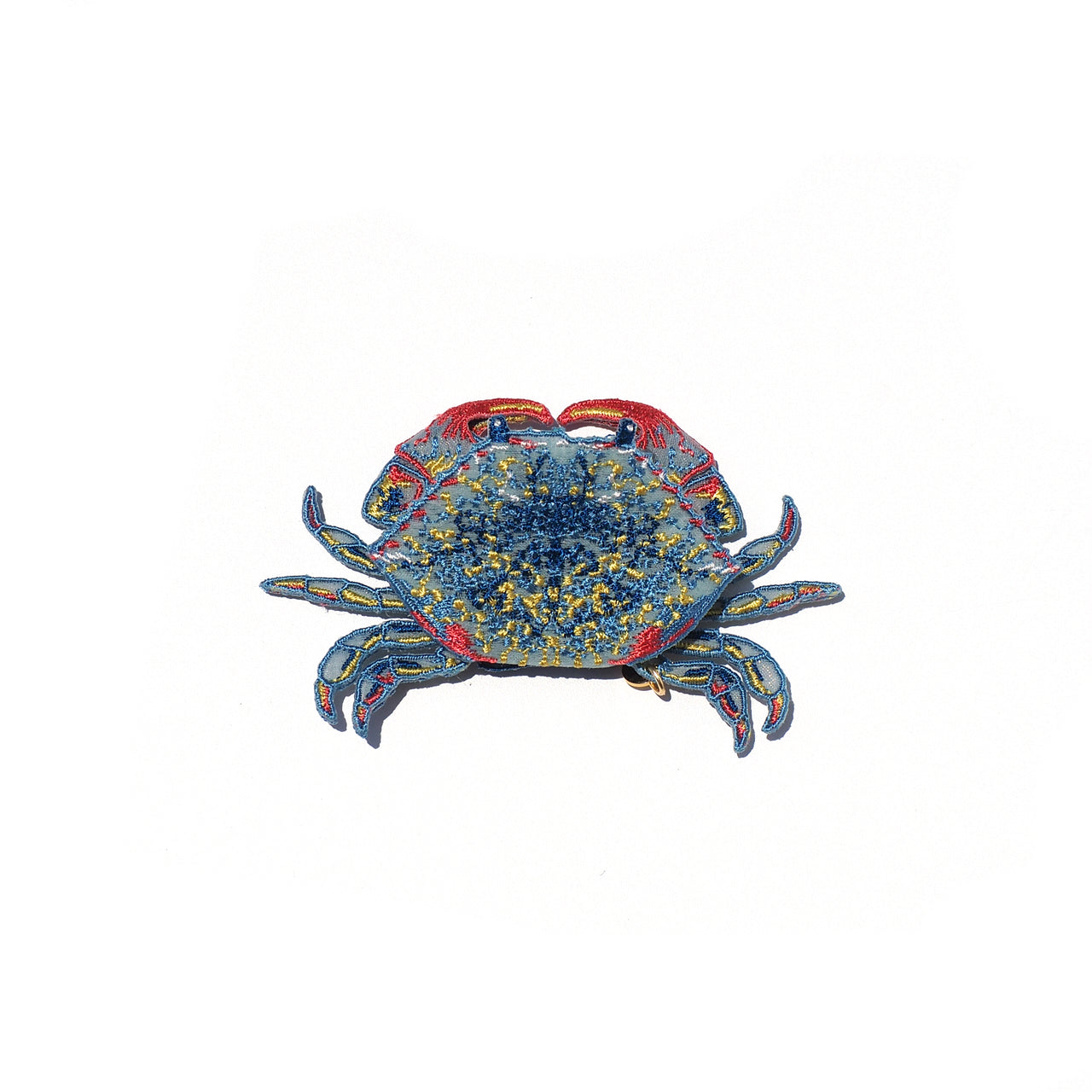 CRAB / BROOCH / BLUE