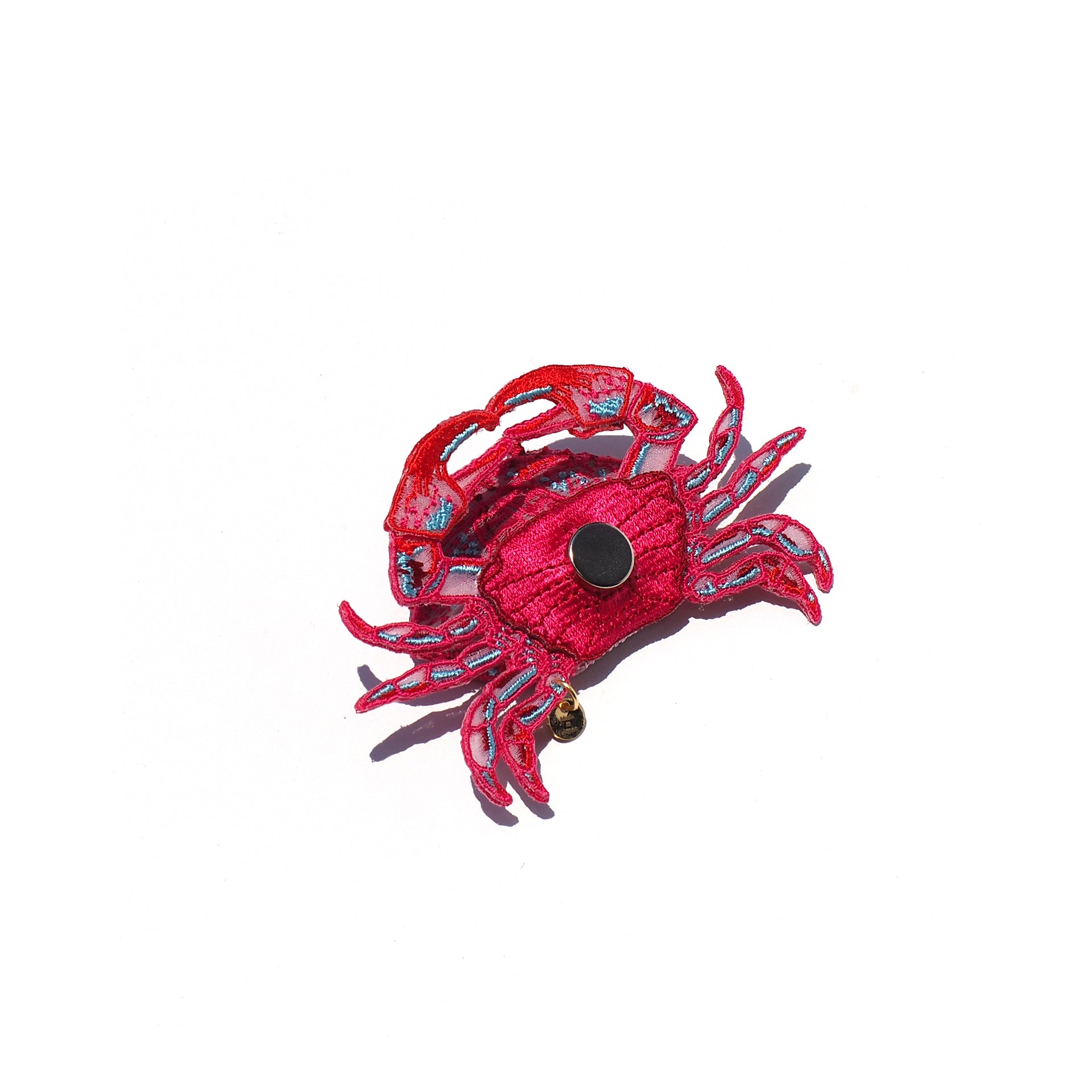 CRAB / BROOCH / RED