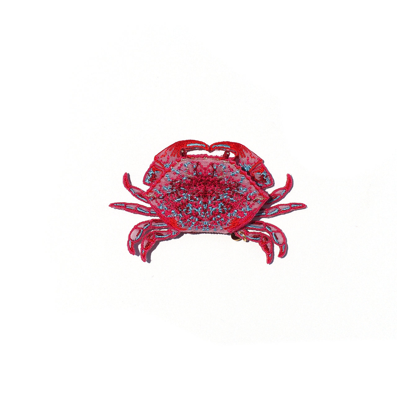 CRAB / BROOCH / RED