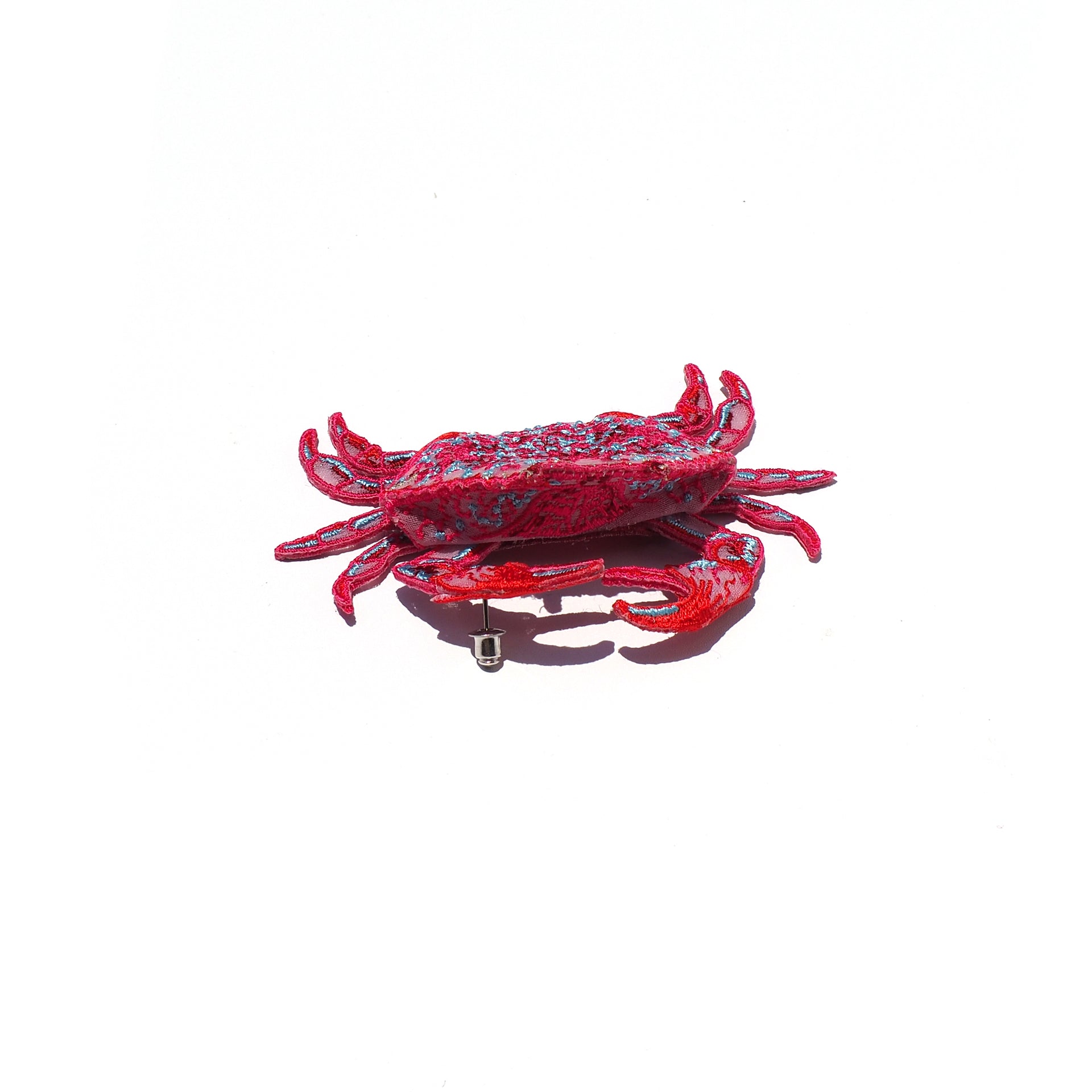 CRAB / EARRING / RED