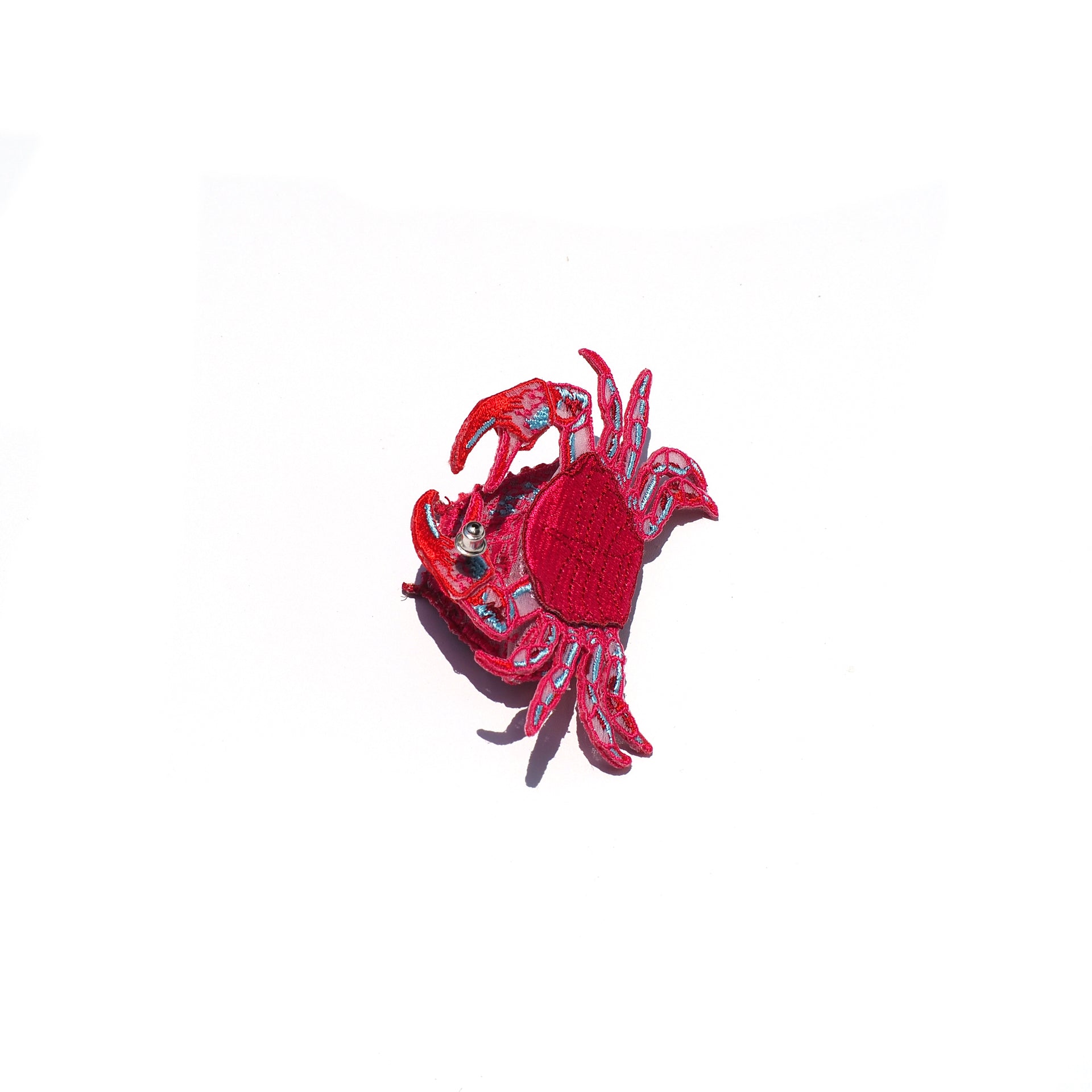 CRAB / EARRING / RED