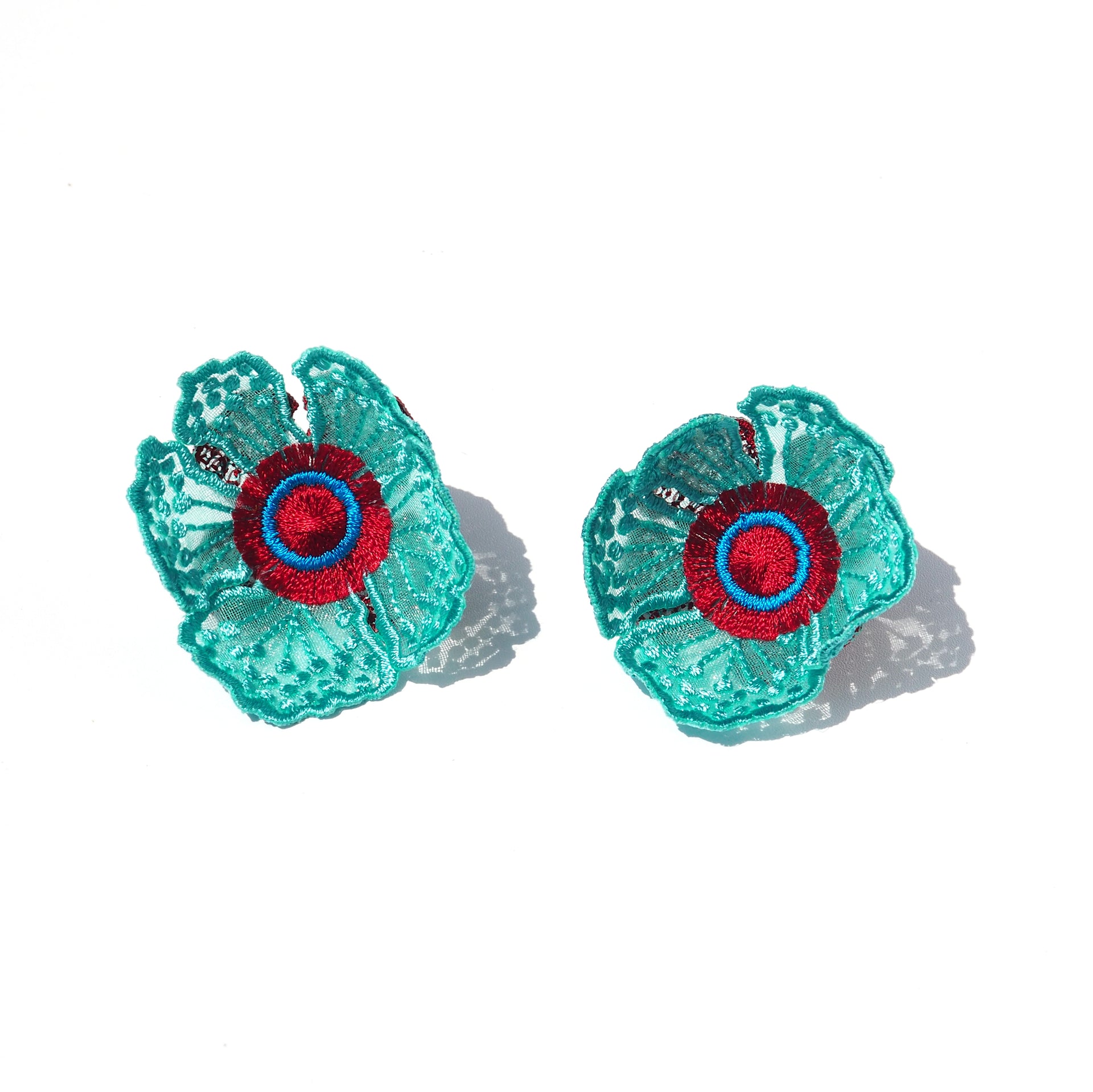 FLOWERS AT DAWN 2 / EARRINGS / MINT