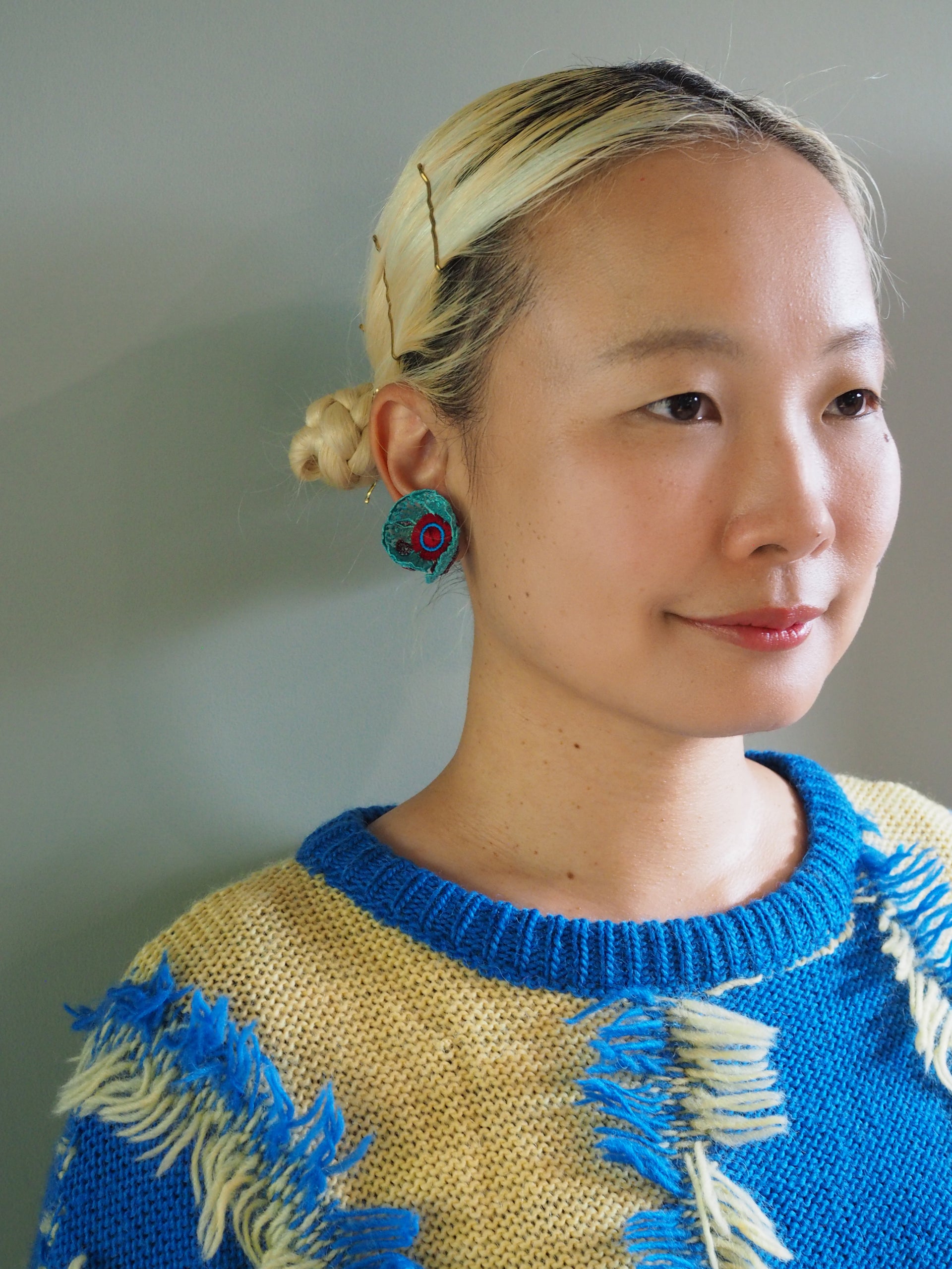 FLOWERS AT DAWN 2 / EARRING / MINT