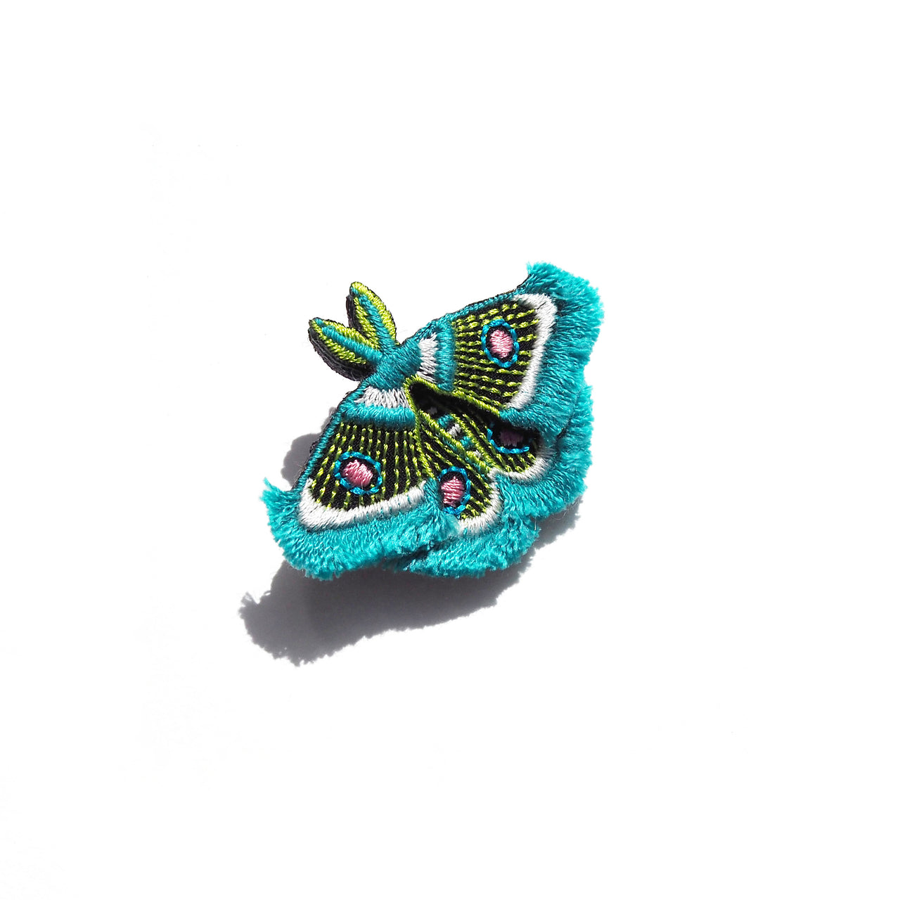 MOTH / EARRING EAR-CLIP / GREEN