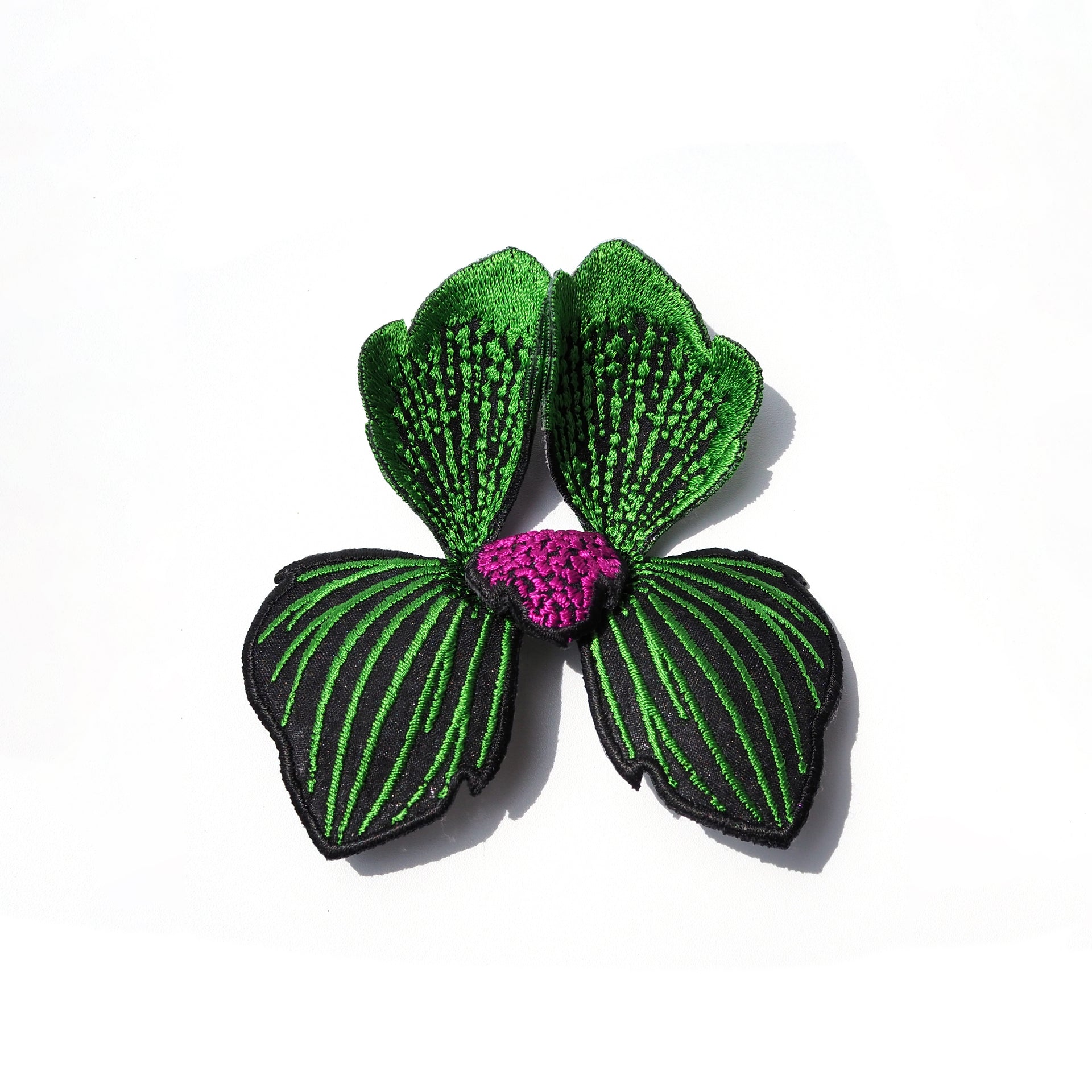 CLICK FLORA / BROOCH /  BLACK