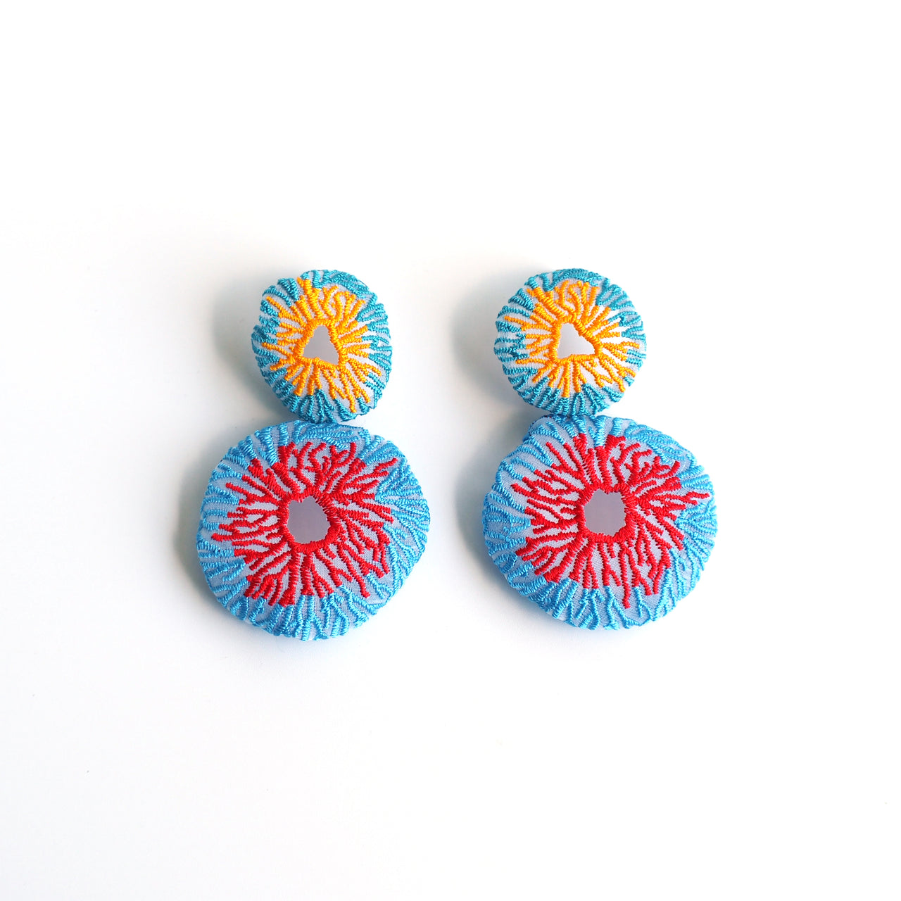 ARRO / CORAL EGG / EARRINGS / RED