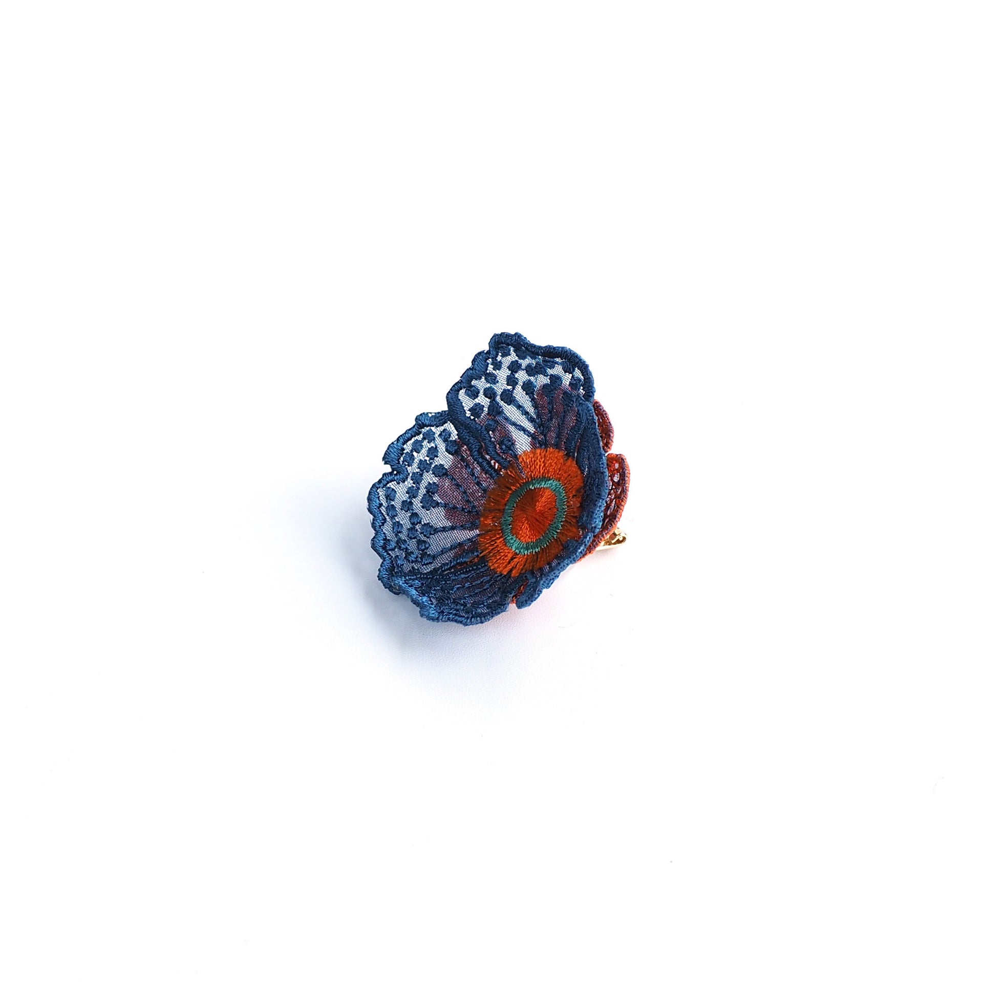 FLOWERS AT DAWN 2 / EARRING / NAVY