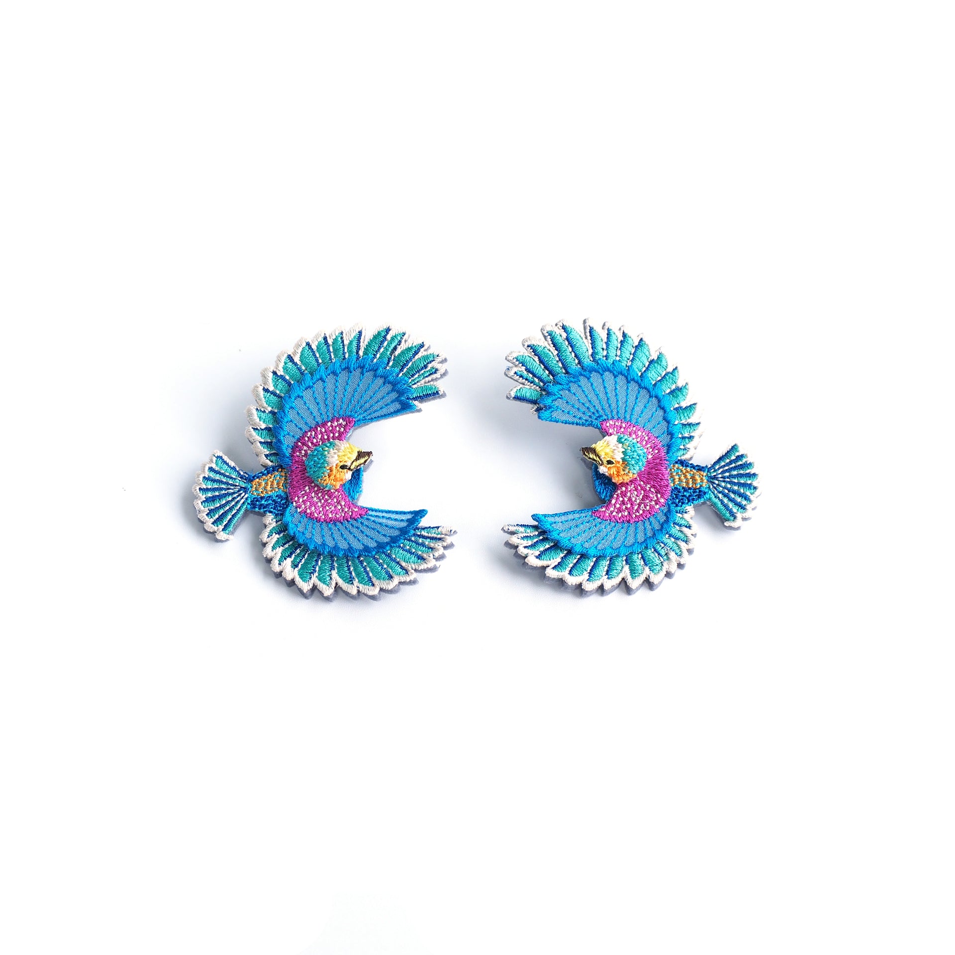 BIRD / EARRINGS / BLUE