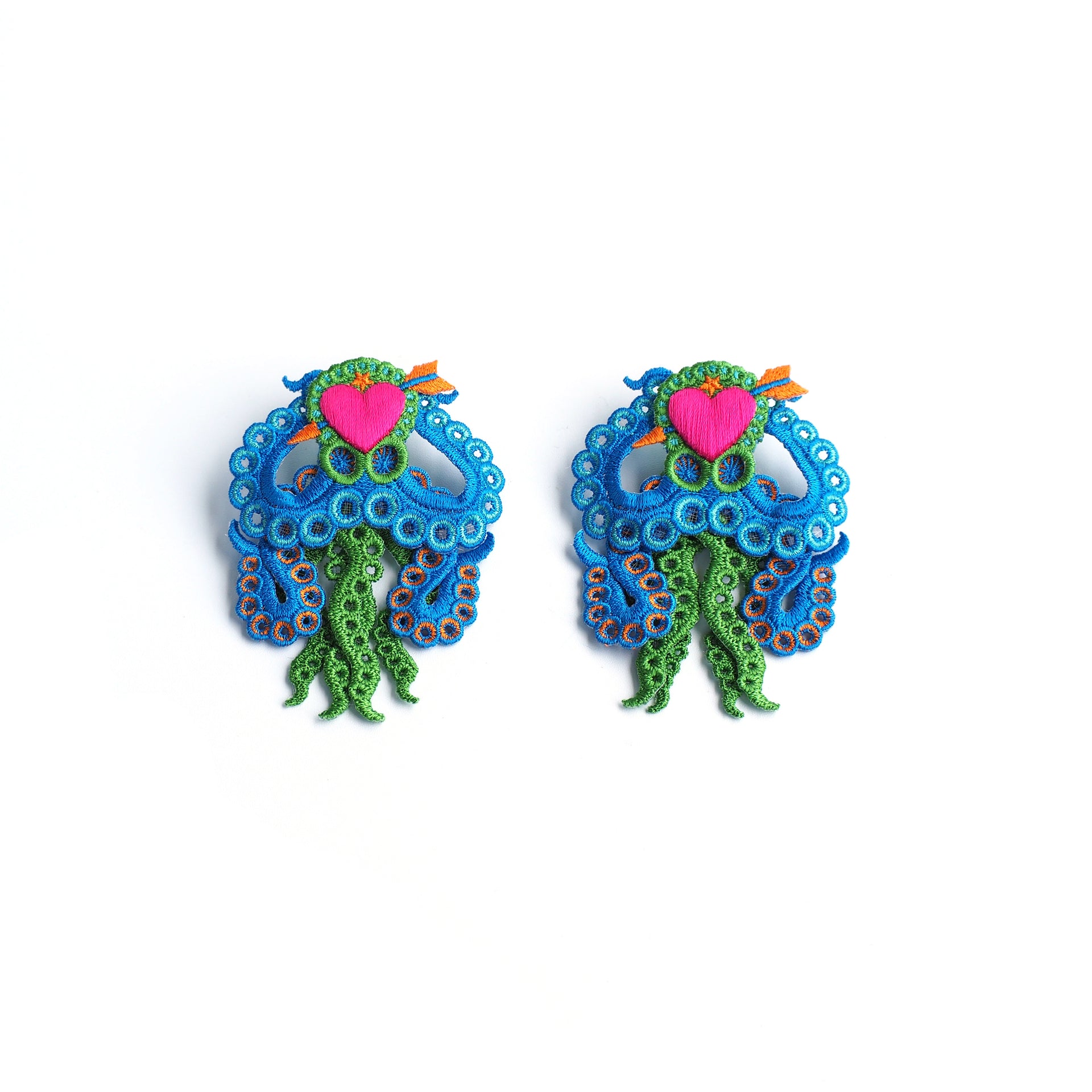 OCTOPUS / EARRING /  BLUE