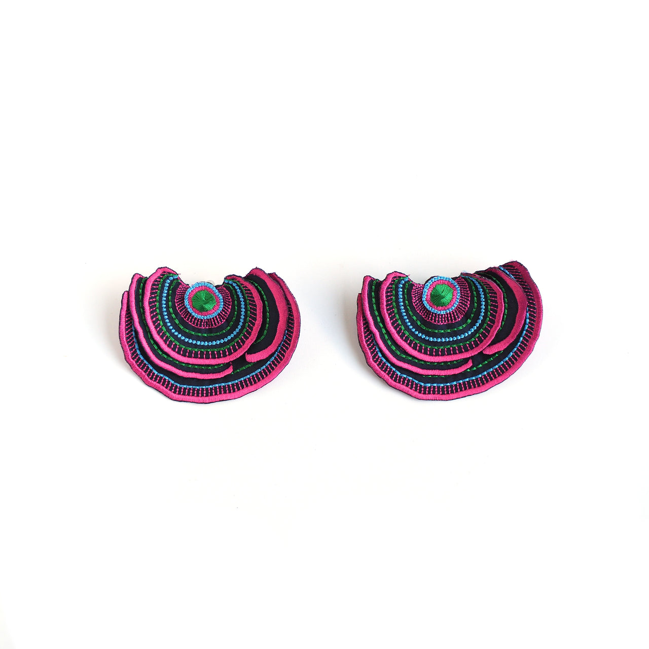 TURKEY TAIL / EARRINGS / PINK