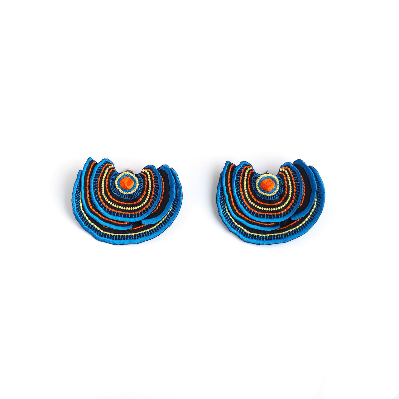 TURKEY TAIL / EARRINGS / BLUE