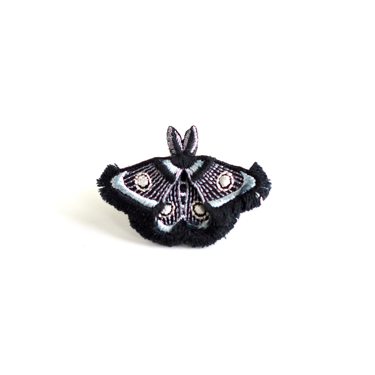 MOTH / EARRING EAR-CLIP / BLACK