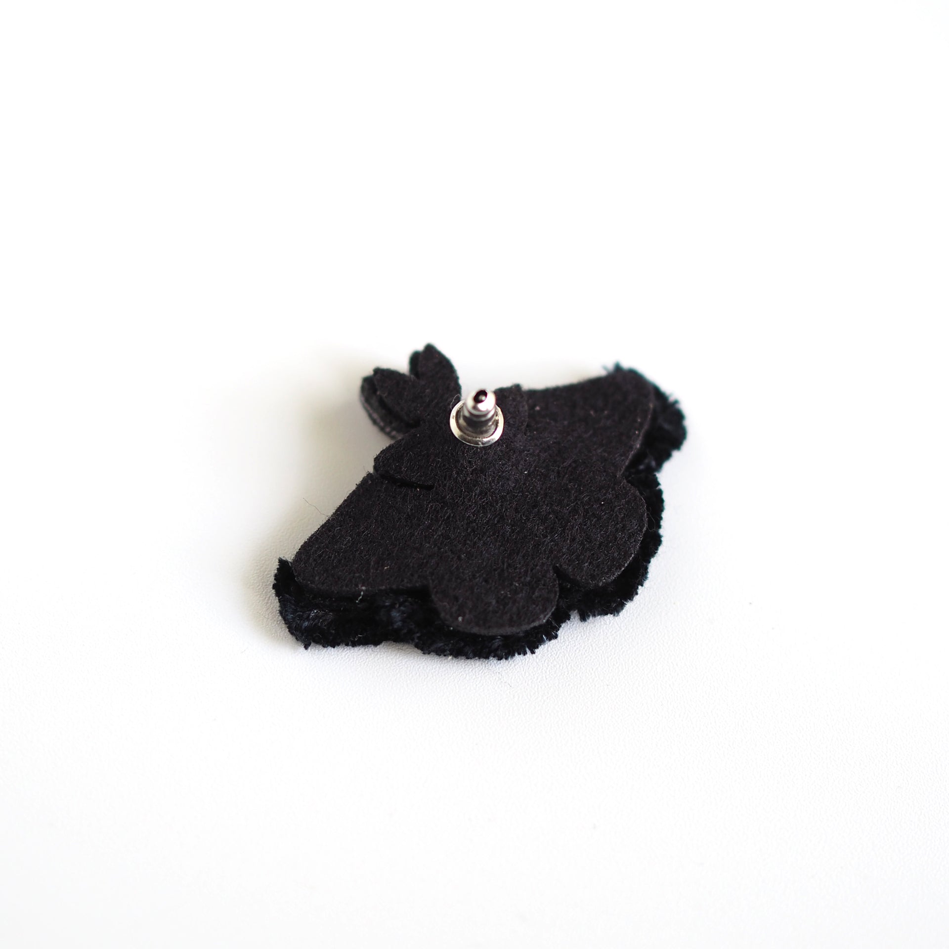 MOTH / EARRING EAR-CLIP / BLACK