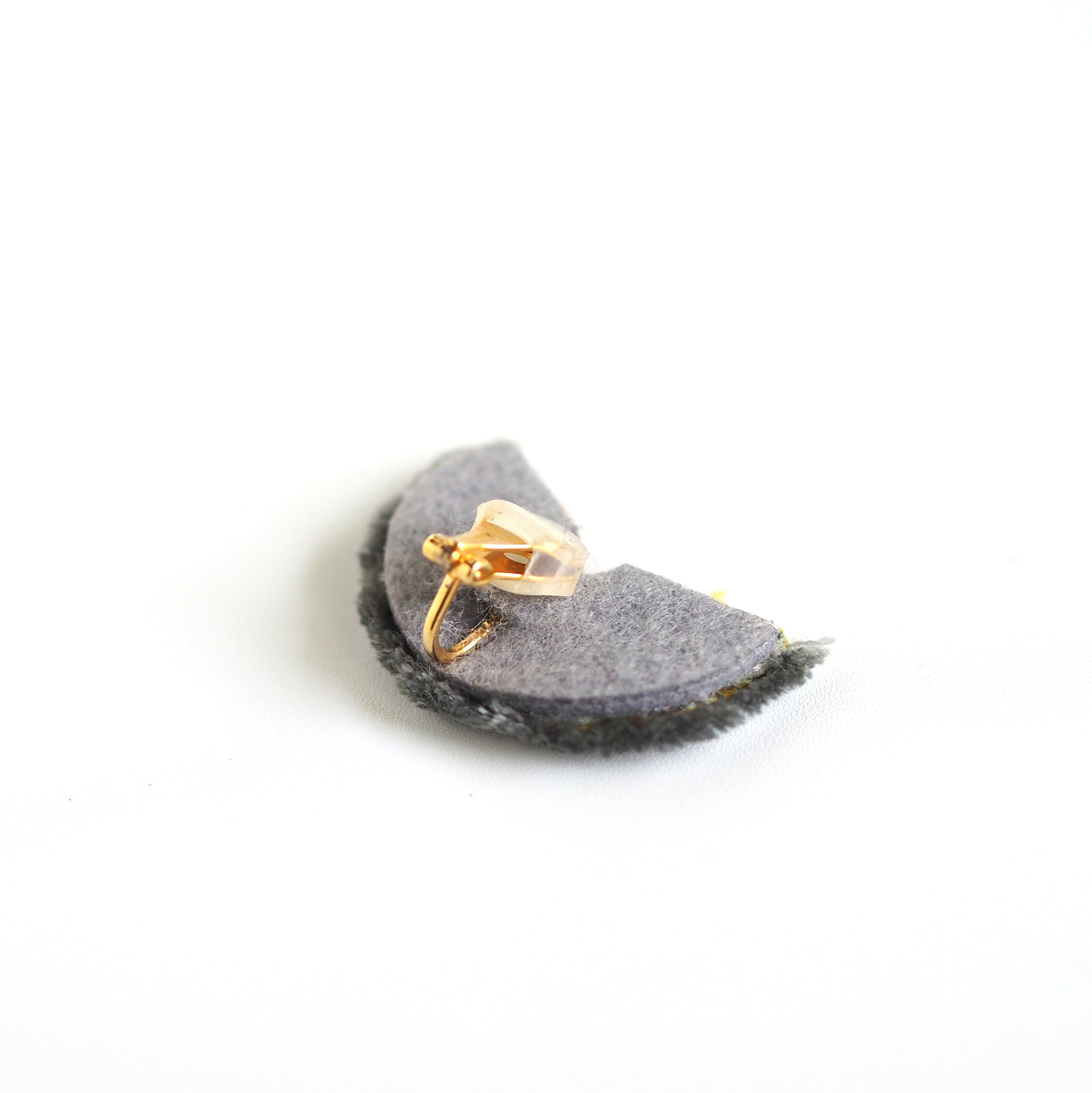 BLOOM / EARRING EAR-CLIP / GRAY