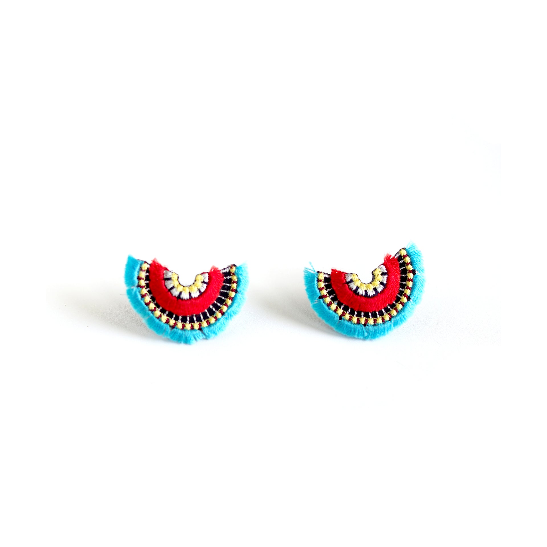 BLOOM / EARRINGS EAR-CLIPS / TURQUOISE